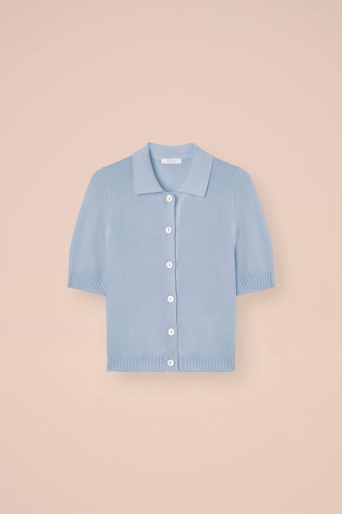 Laila Moon cardigan a maniche corte in cotone - ICE