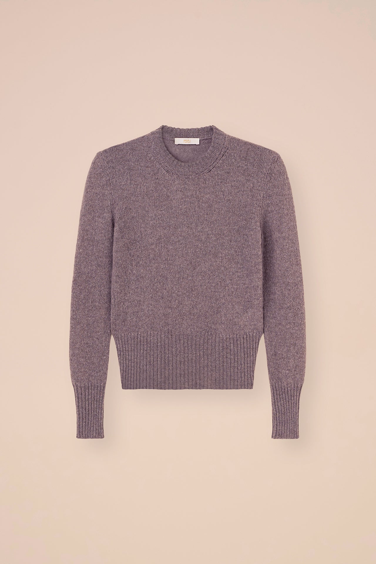 Claude Cashmere Second Skin Crewneck - ANTHRACITEMELANGE
