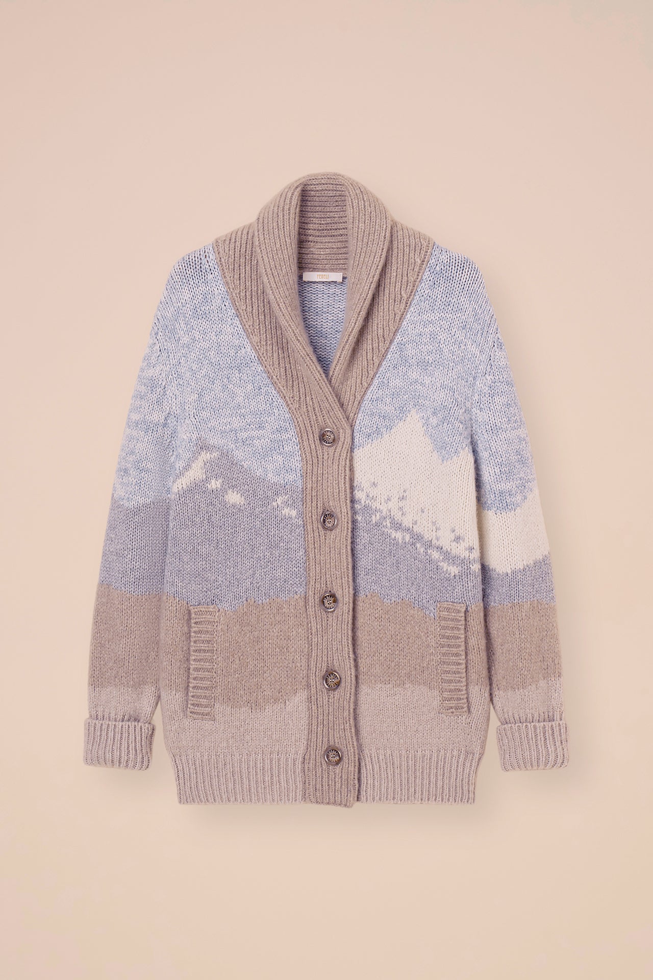 Malga Cashmere Handmade Cardigan - ICE