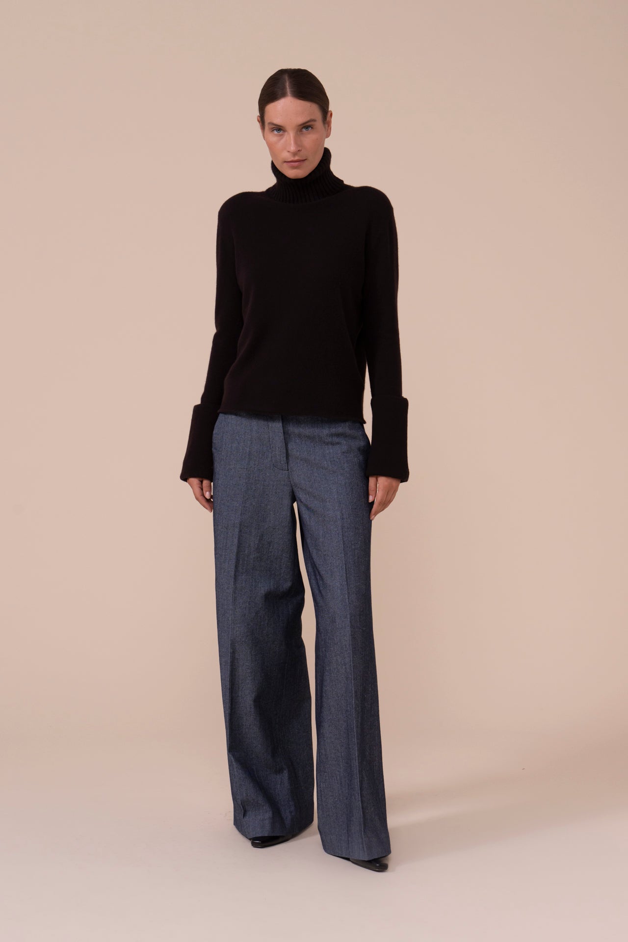 Giada dolcevtia in cashmere - DARKCHOCOLATE