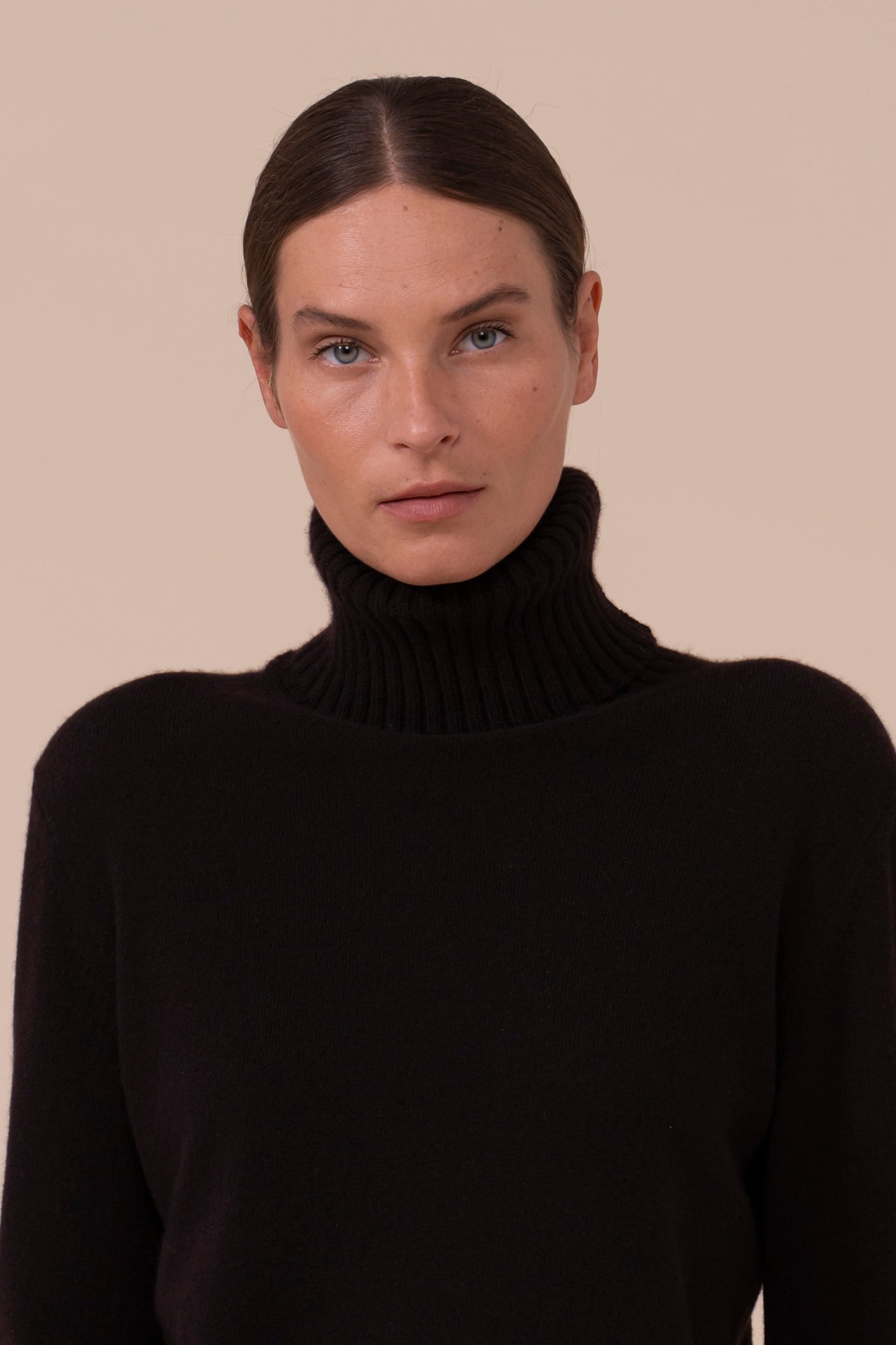 Giada dolcevita in cashmere - DARKCHOCOLATE