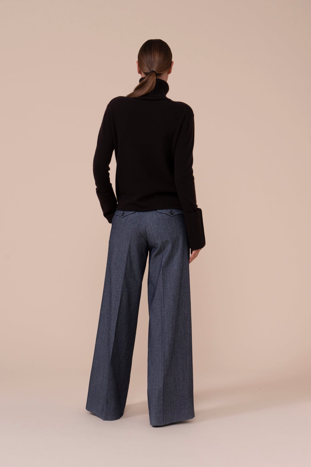 Giada dolcevtia in cashmere - DARKCHOCOLATE