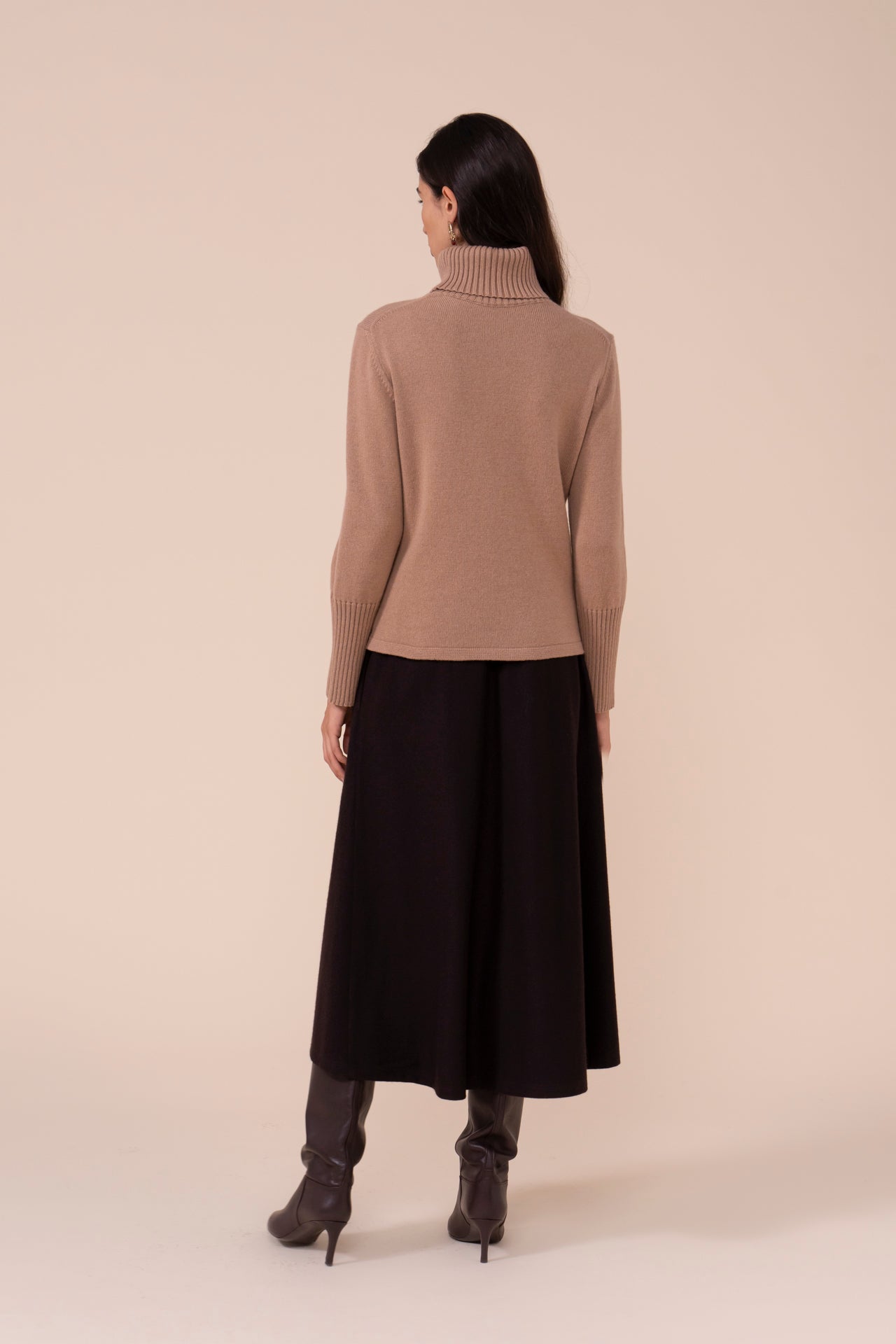 Citrino dolcevita in cashmere con tasca - DUNES