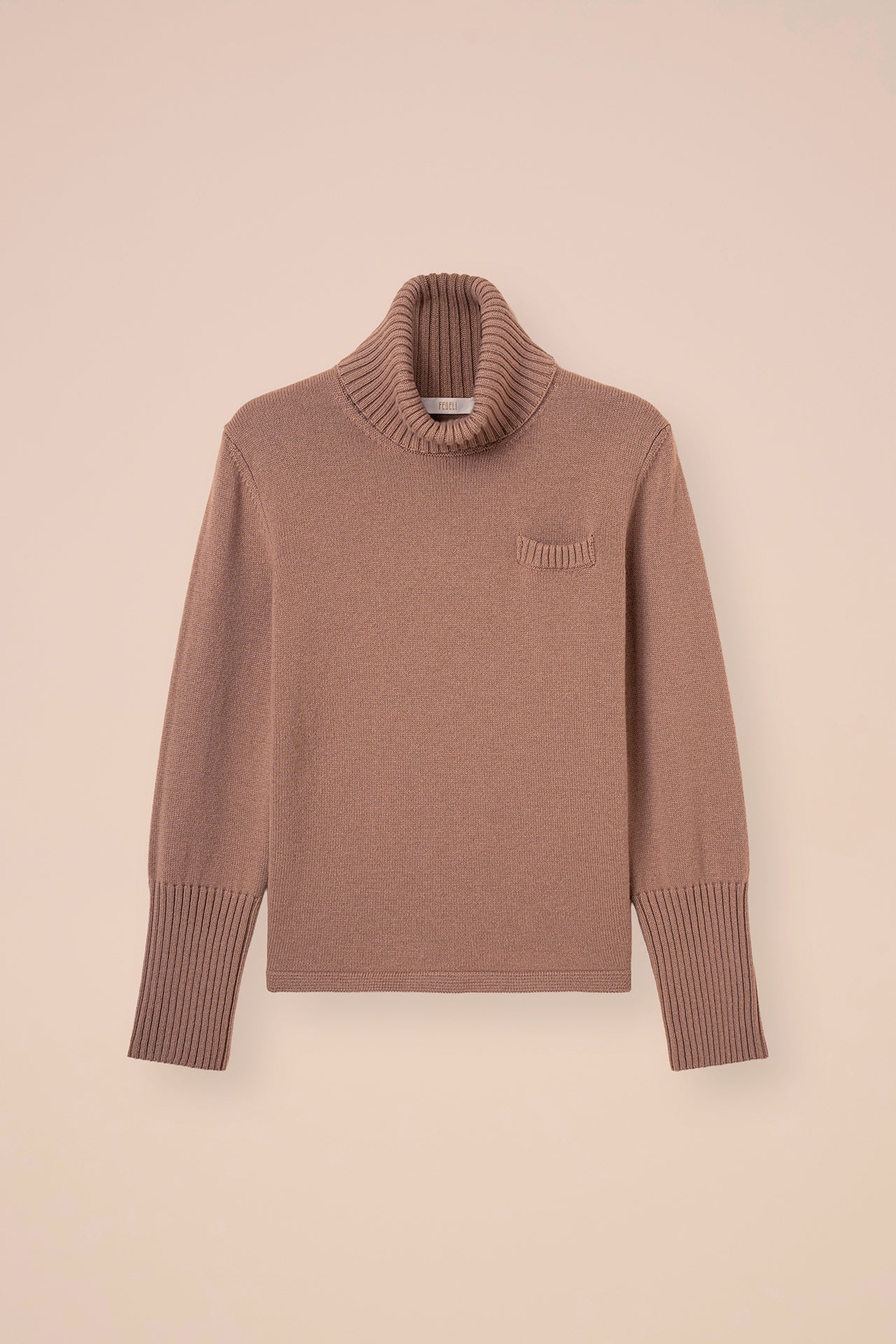 Citrino dolcevita in cashmere con tasca - DUNES