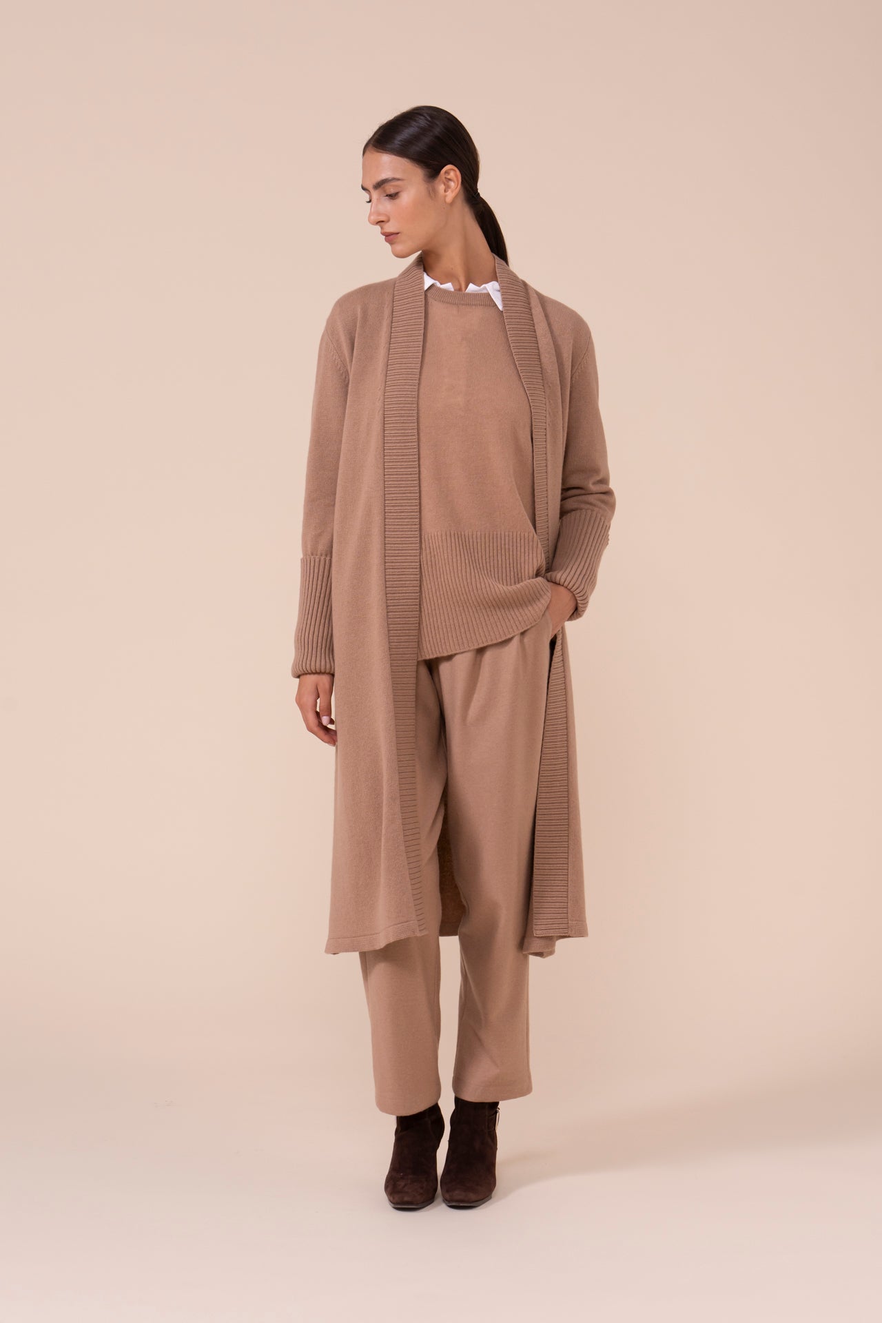 Opale cardigan lungo in cashmere - DUNES