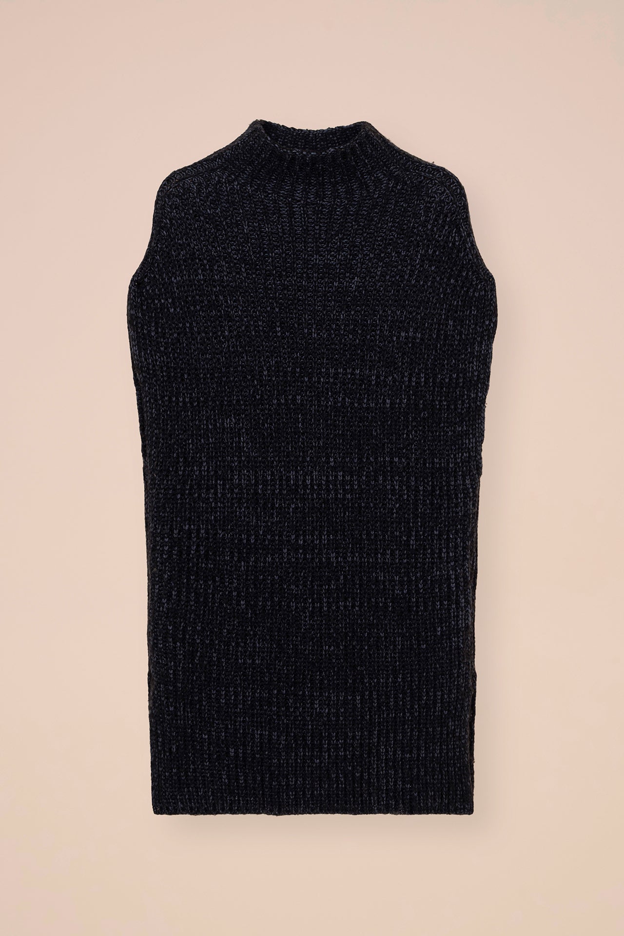 Blenda Plume Chine gilet in cashmere e seta - DESERT
