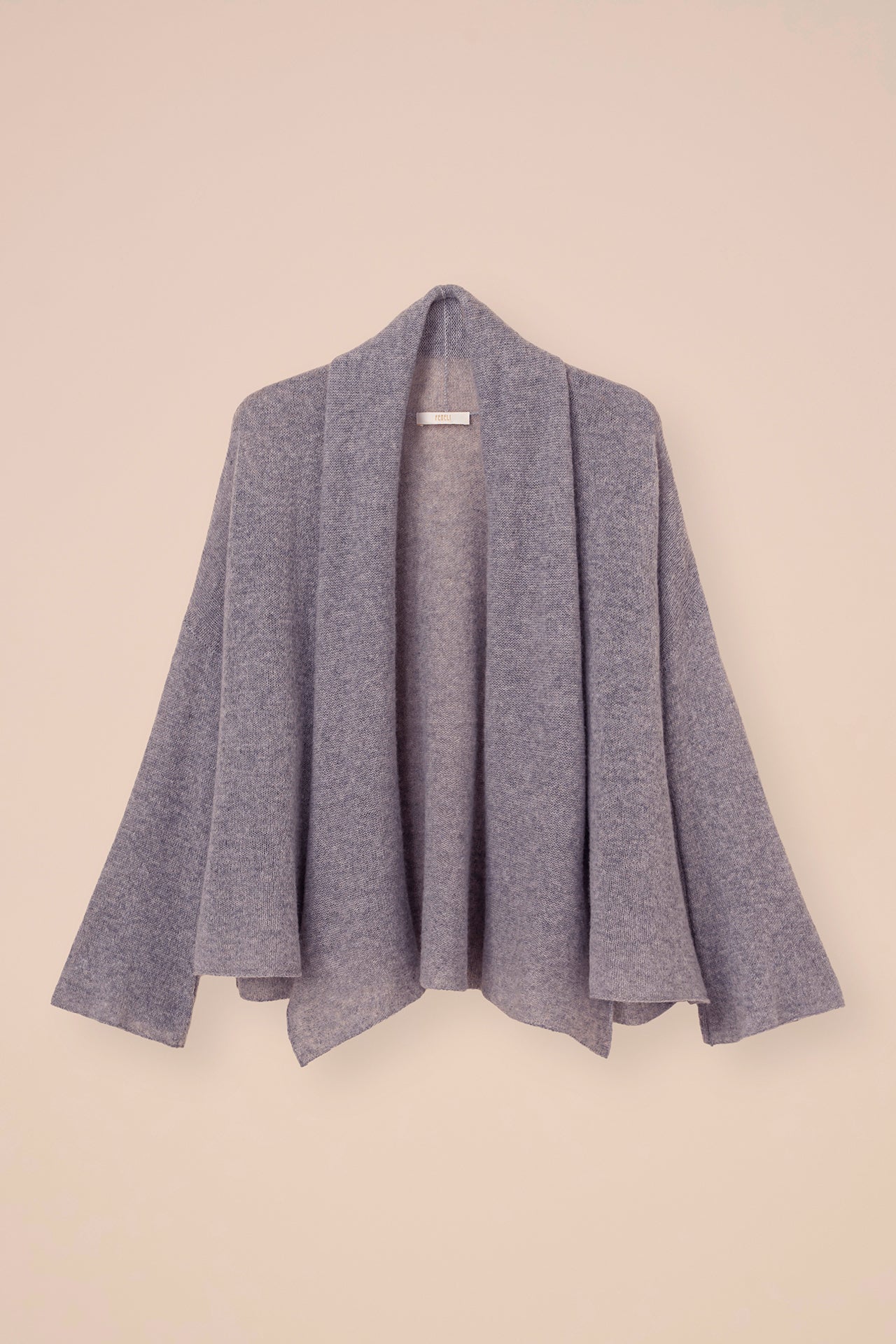 Travertino Second Skin cardigan in cashmere - RASPBERRYMELANGE