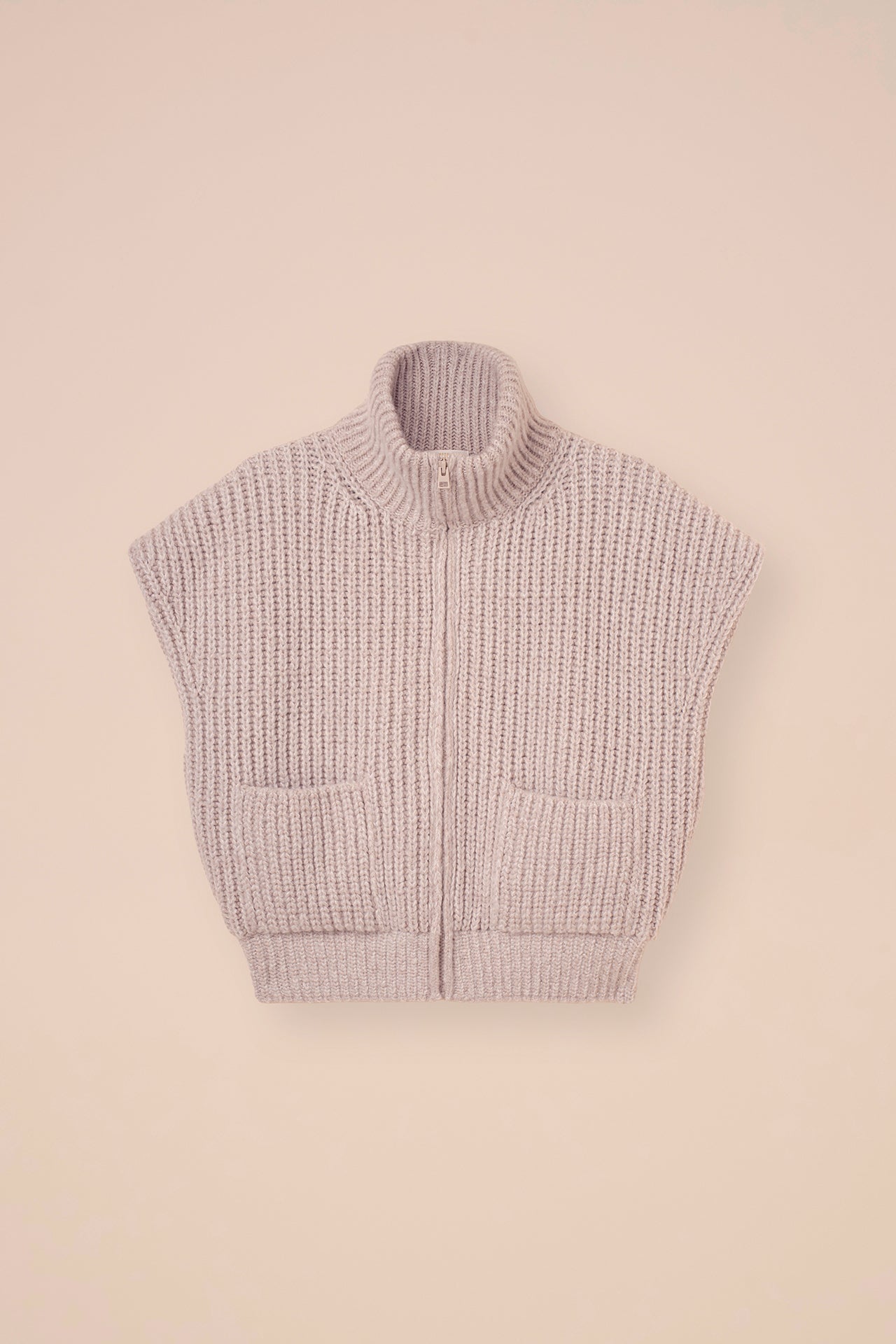 Calizia Plume gilet in cashmere e seta imbottito con Cashsoftpadding - DESERT