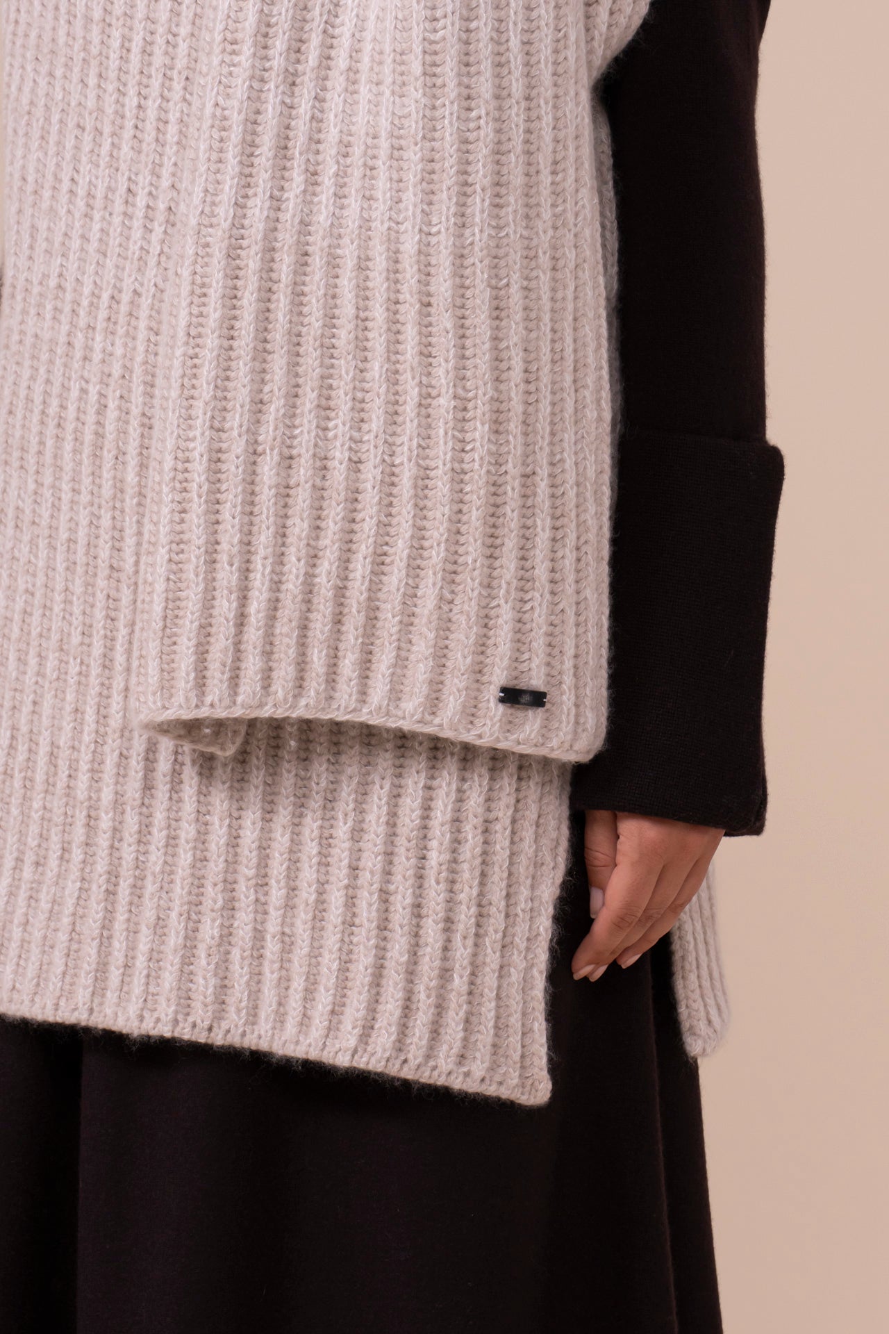 Greisen Plume Chine Cashmere and Silk Scarf - DESERT