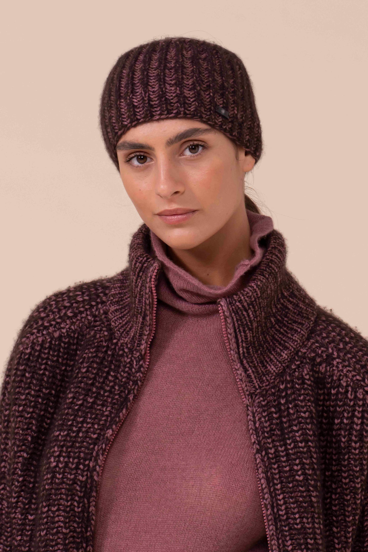 Filllade Plume Chine fascia in cashmere e seta - RASPBERRYMELANGE