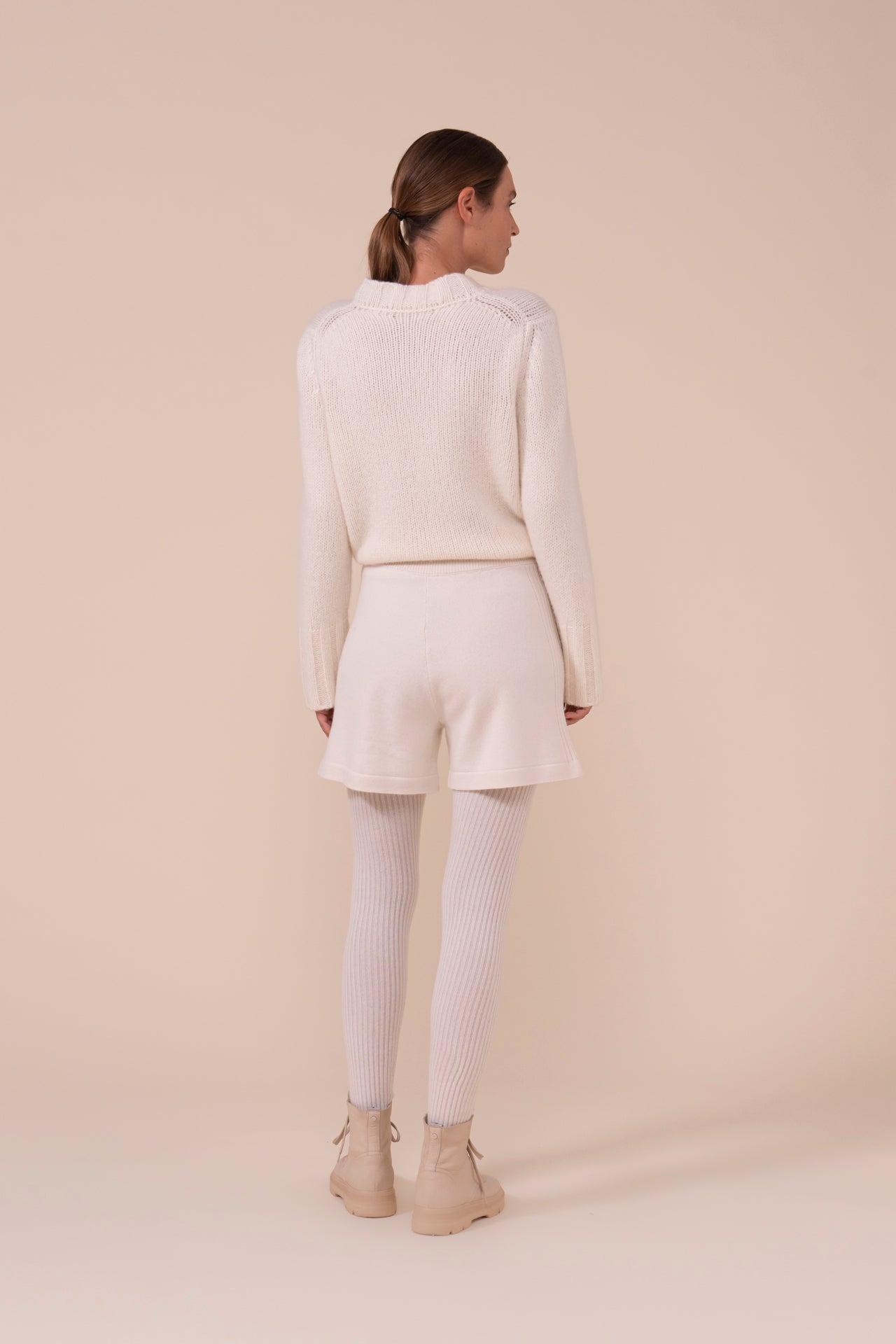 Grivola Cashmere Shorts - ICE