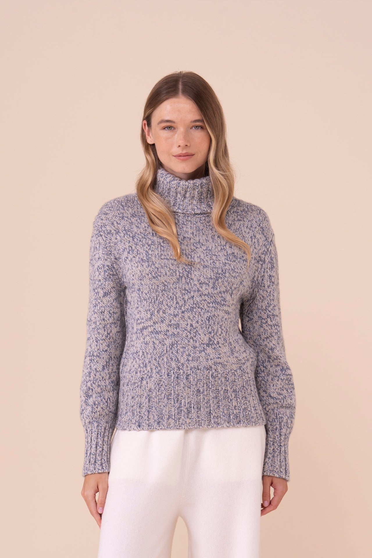 Berna Cashmere Seven Colors Turtleneck - ICE