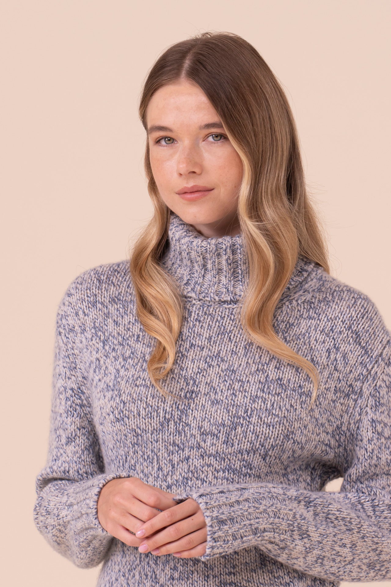 Berna Cashmere Seven Colors Turtleneck - ICE