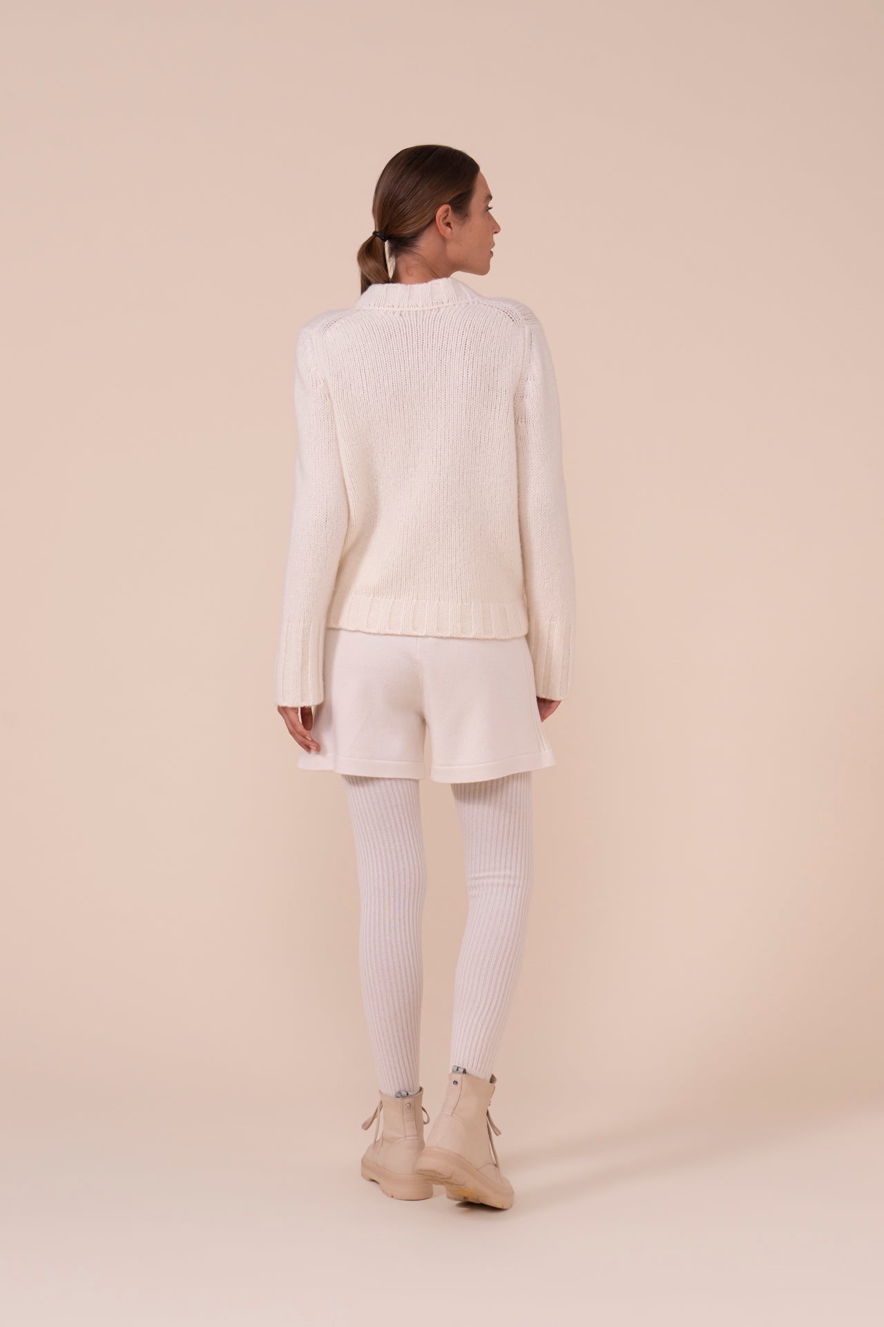 Grenoble Flake Cashmere and Silk Crewneck - ICE