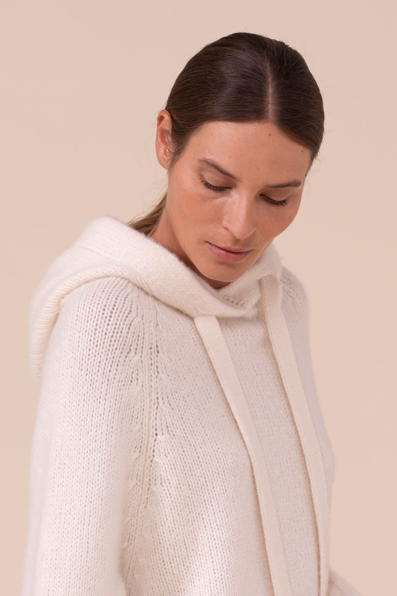 Arera Flake Cashmere and Silk Hoodie - ICE