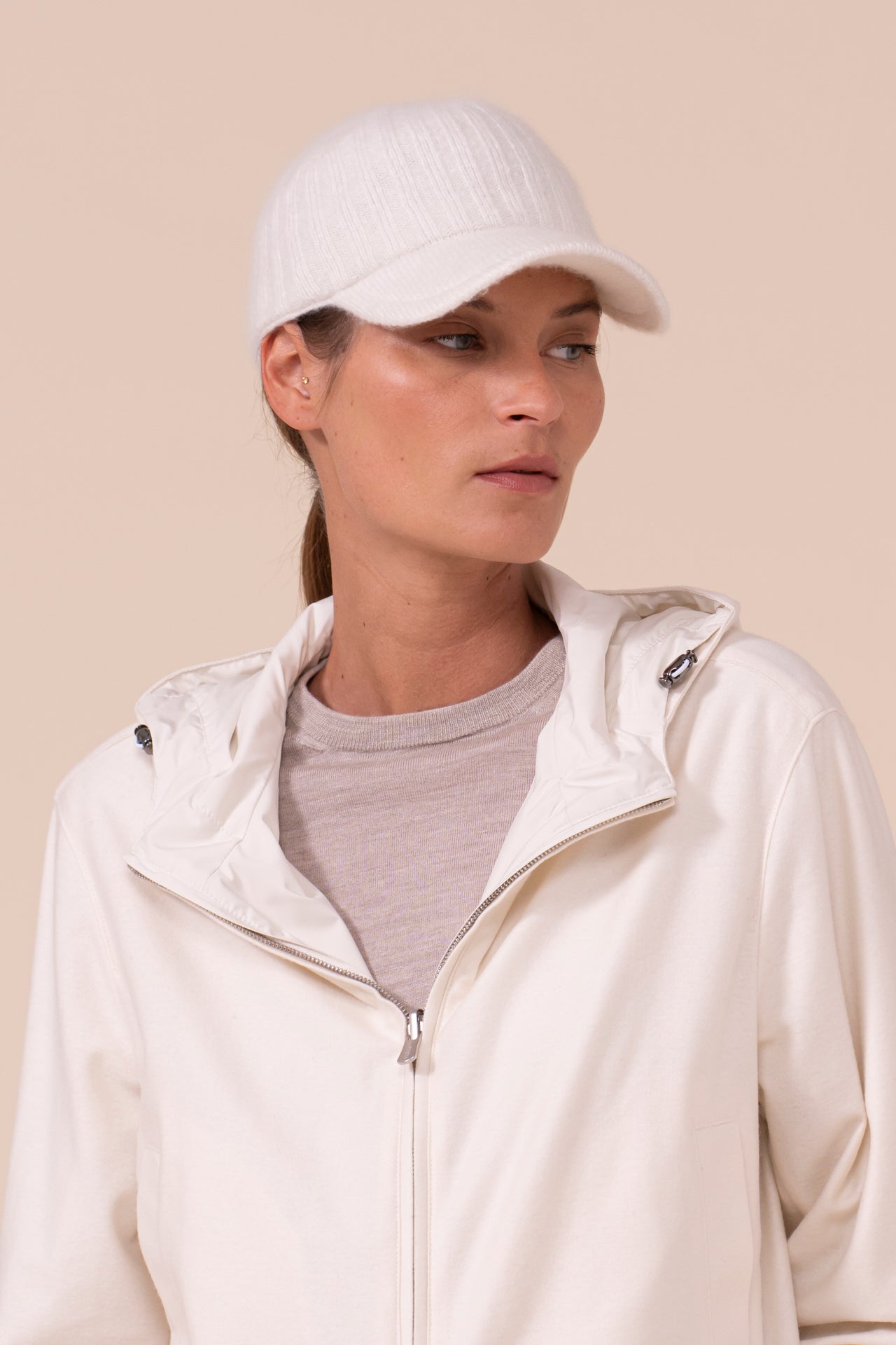 Meribel cappellino da baseball in cashmere e seta - ICE