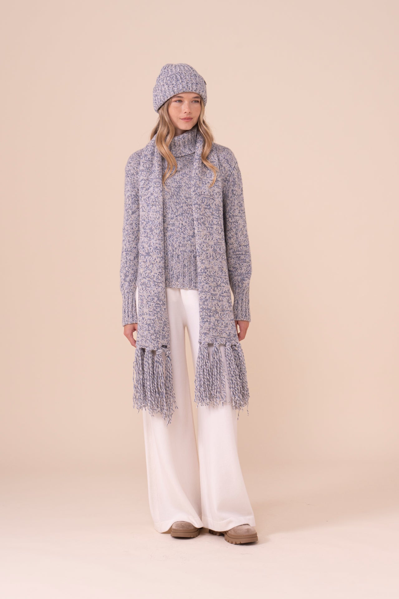 Pila Cashmere Seven Colors Scarf - ICE