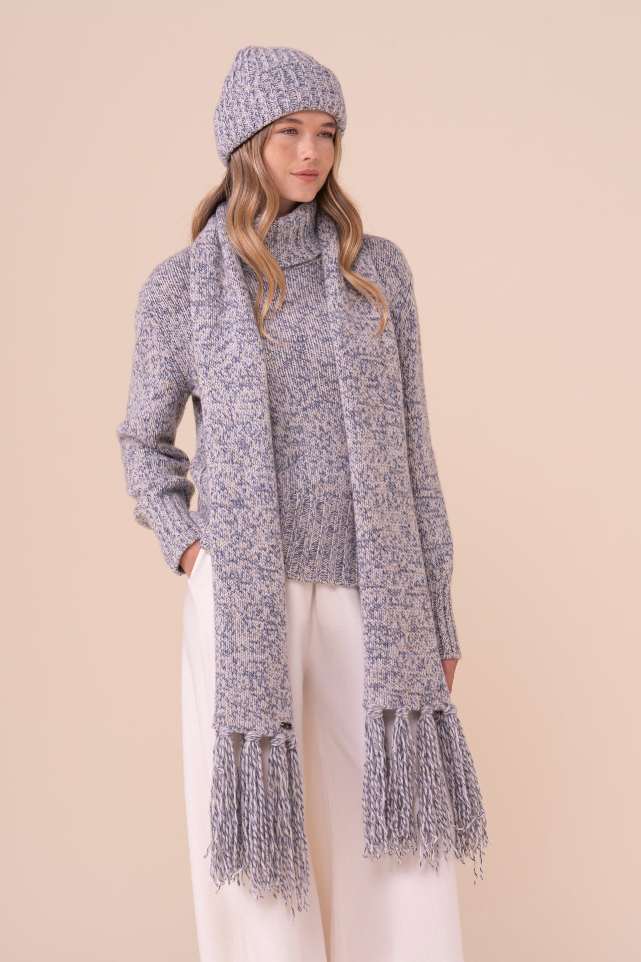 Pila Cashmere Seven Colors Scarf - ICE