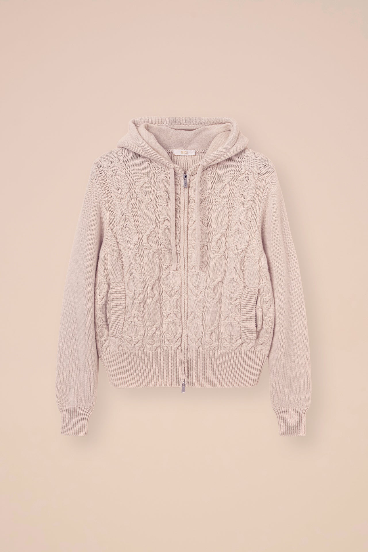 Makalù felpa in cashmere con cappuccio - CREAM/CREAM