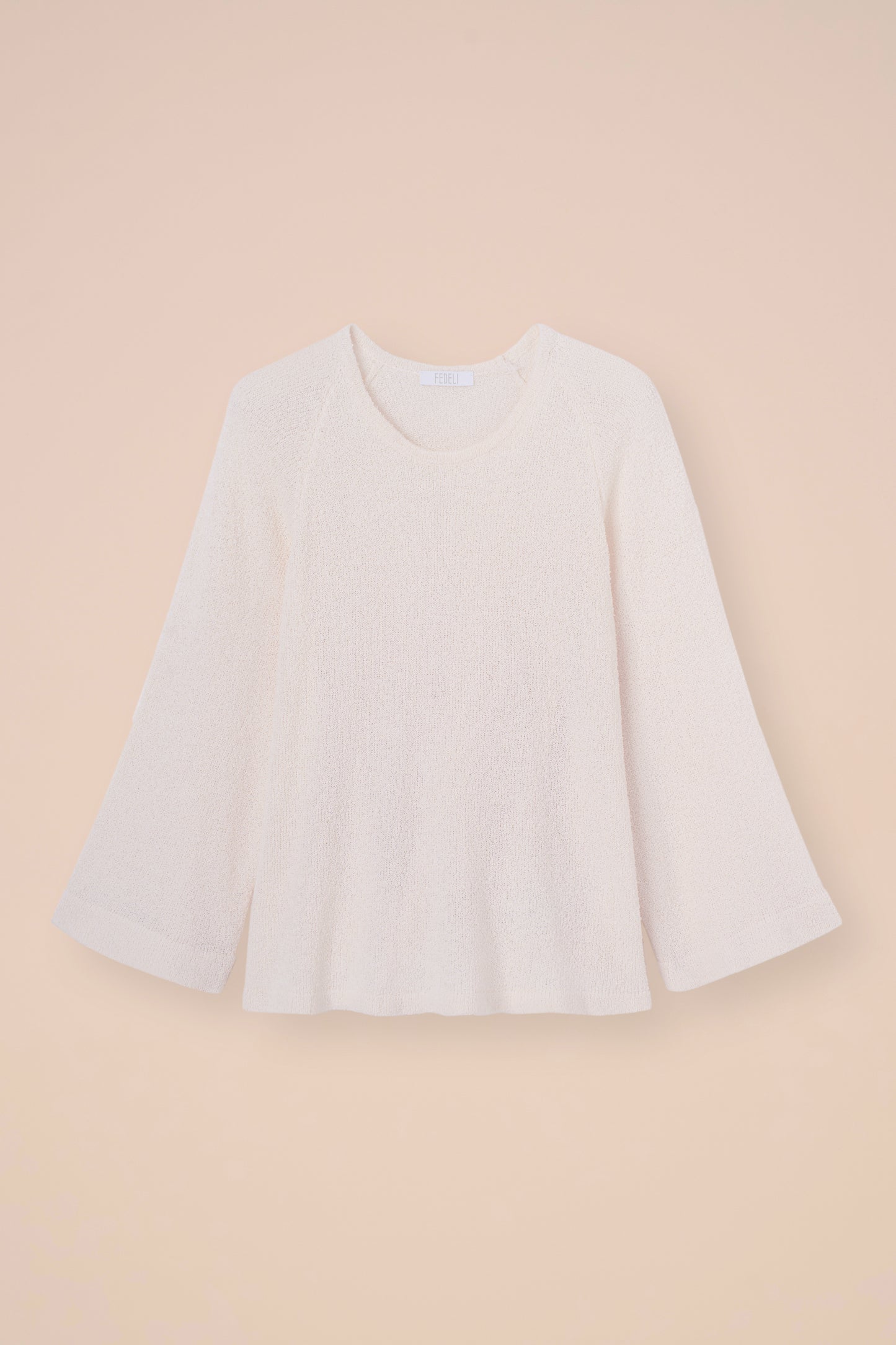 Saba Frill maglia girocollo in bouclé di seta - LINEN