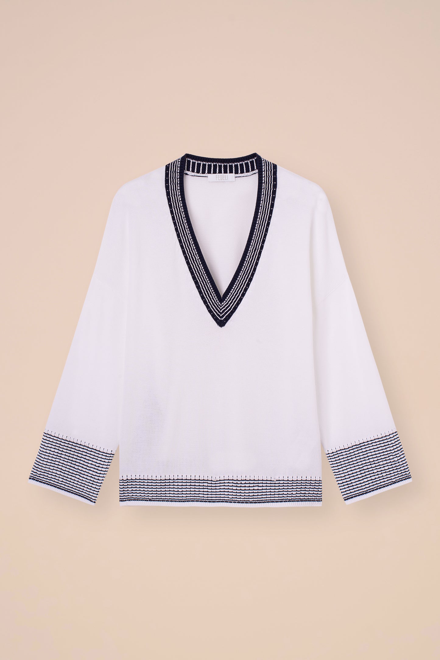 Morris Breeze Cotton V-Neck - SIENNA