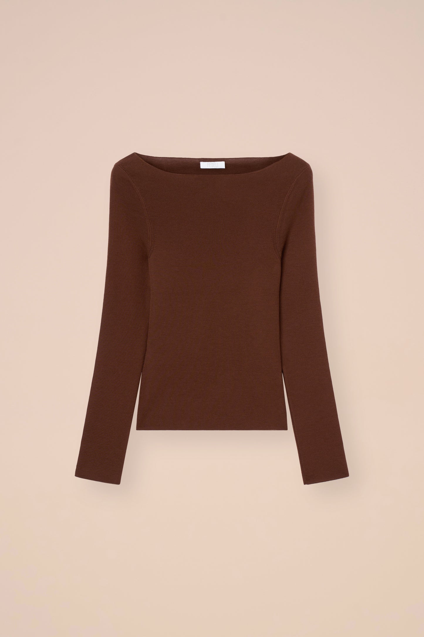 Haring Pearly maglia in cashmere e seta con scollo a barchetta - MIDNIGHTBLUE