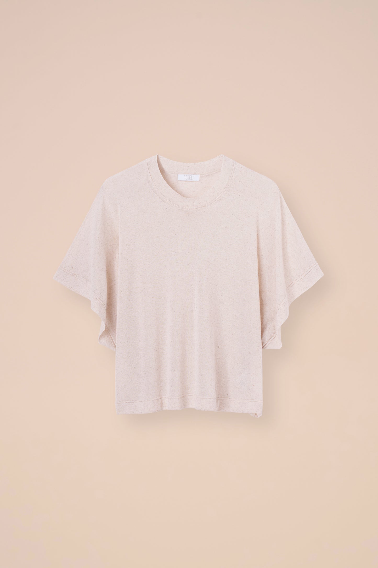 Millet Viscose and Linen Blend Crewneck - SIENNA