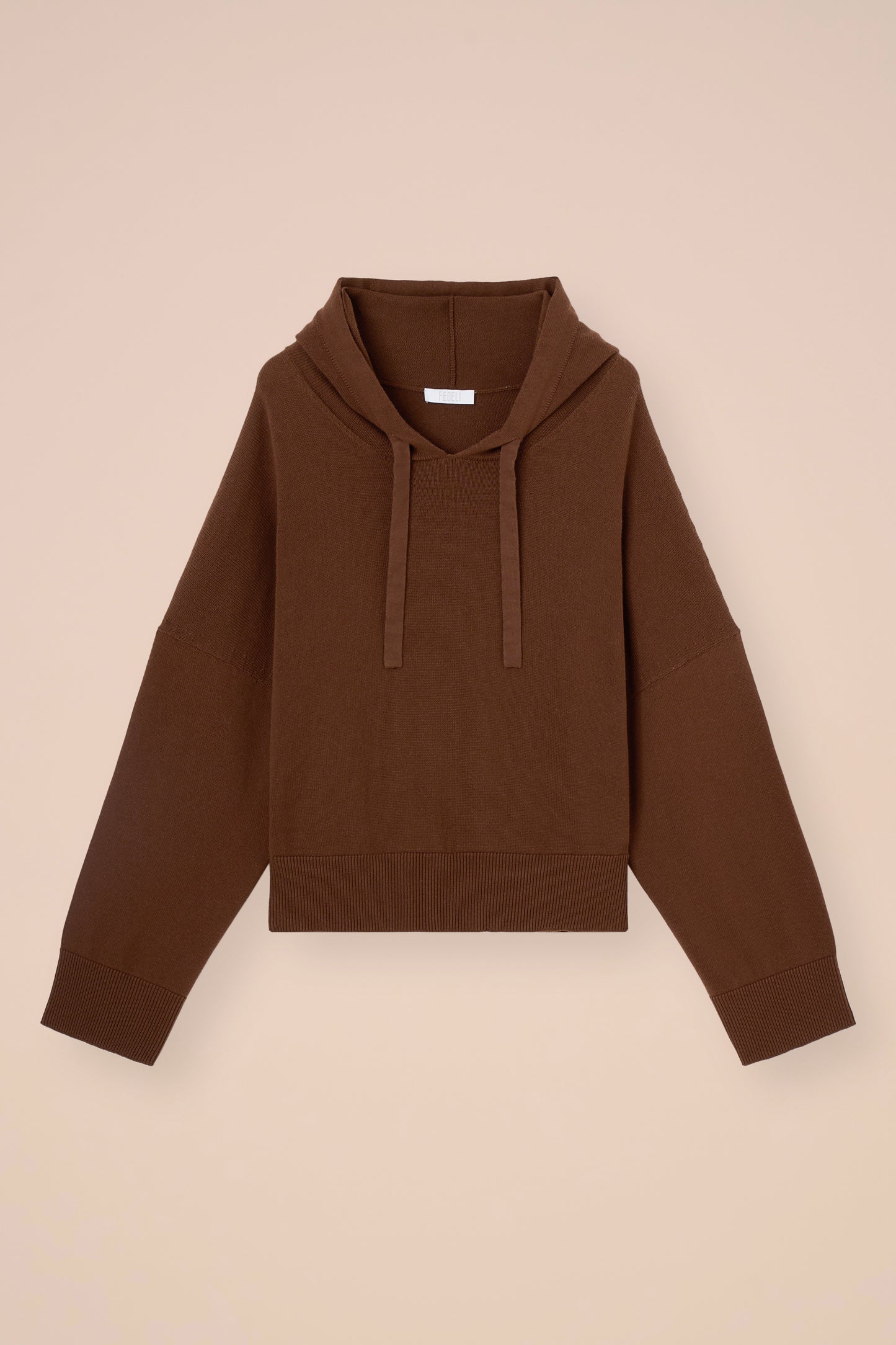 Pierre Cotton and Cashmere Knit Hoodie - SIENNA