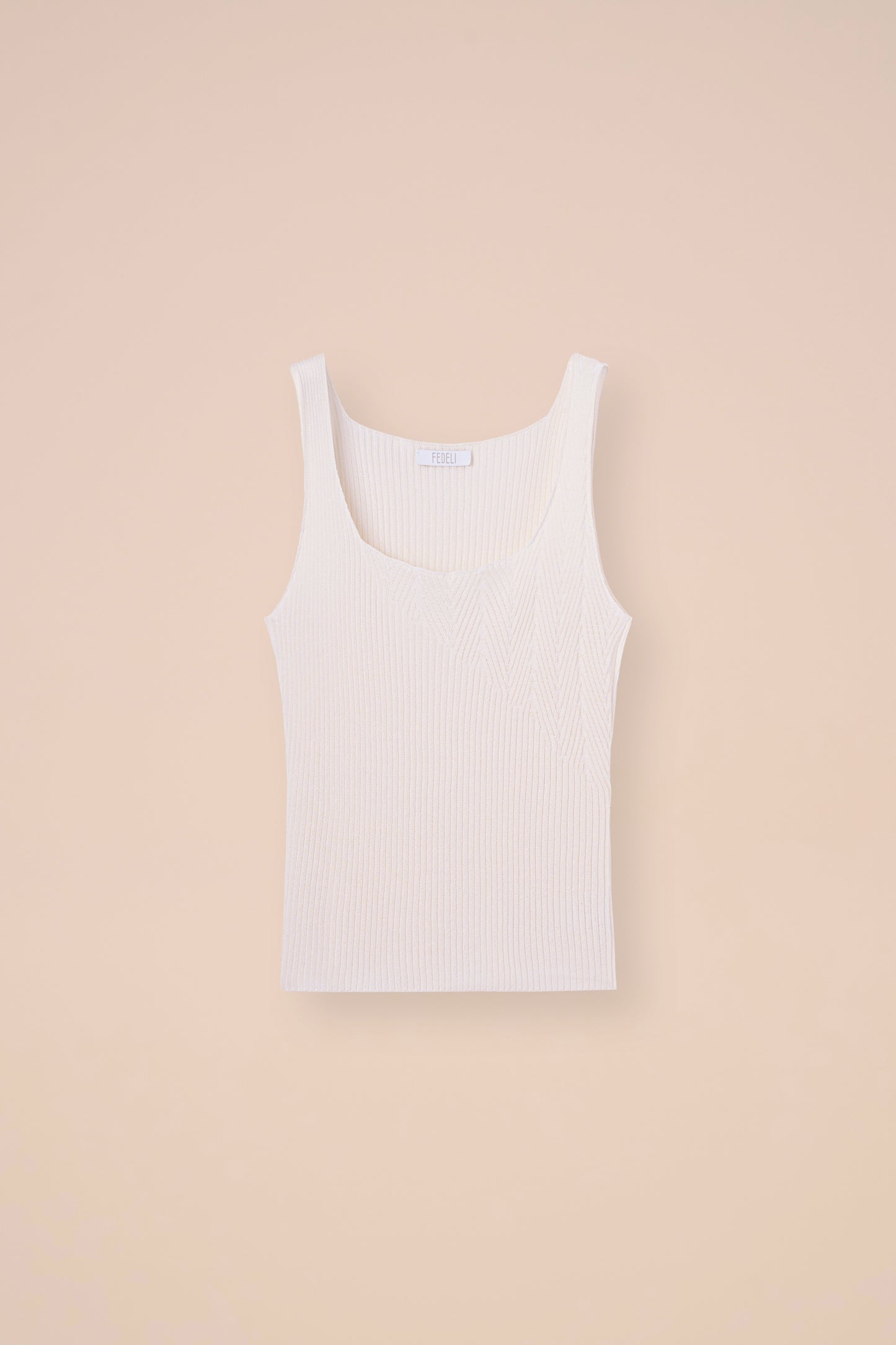 Gam Tile Cotton Blend Sleveless Top - ICE