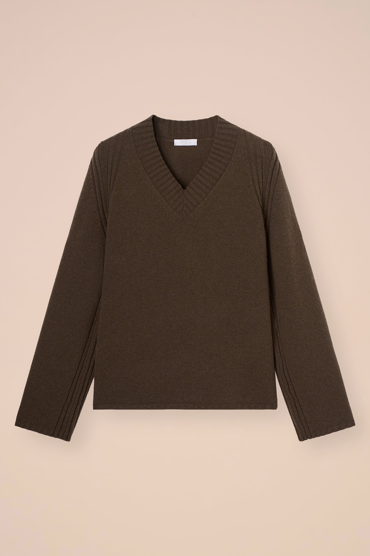 Adalia maglia scollo a V in Cash cashmere - LIGHTDENIM