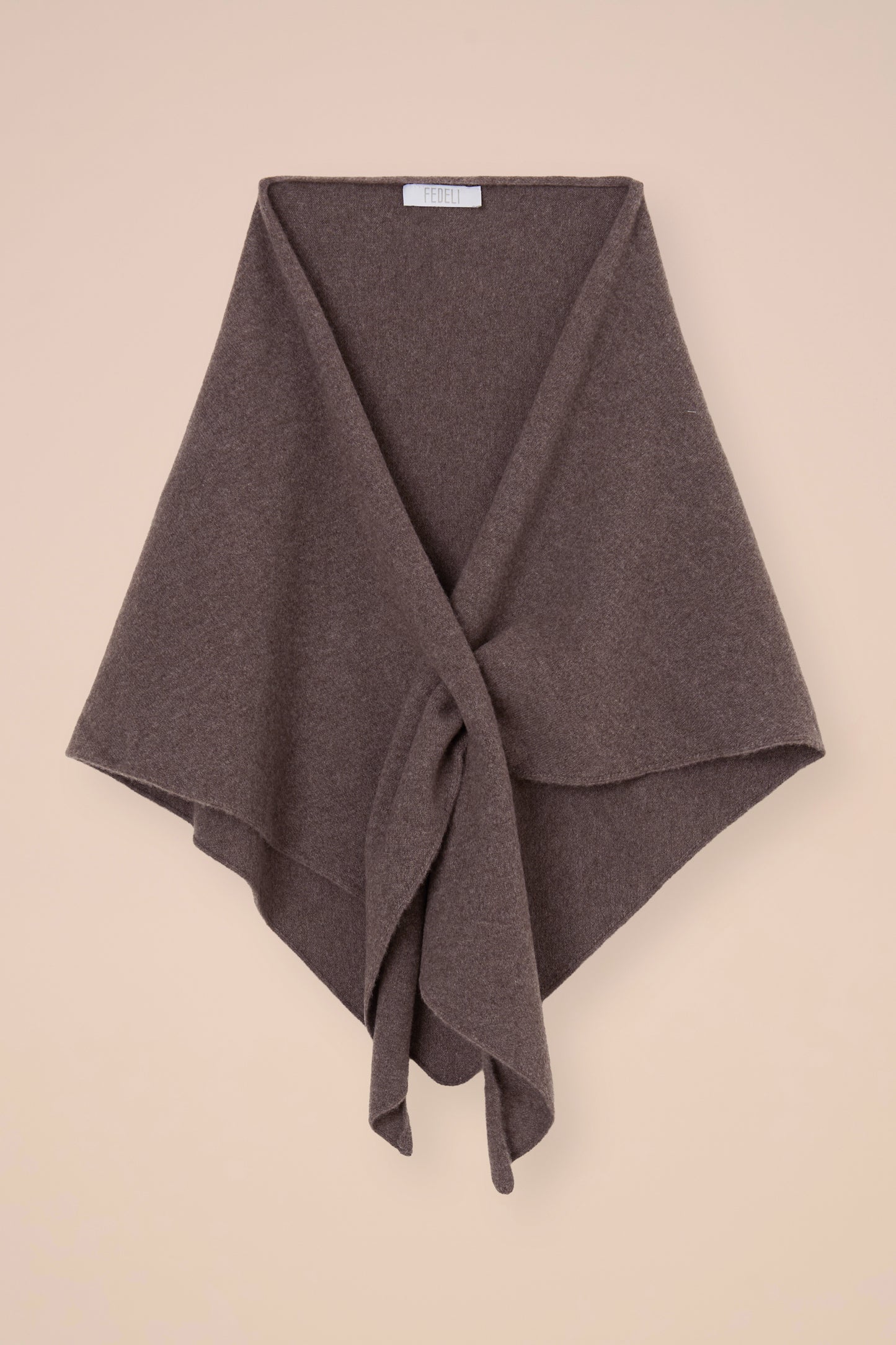 Melita sciarpa triangolare in lana Geelong - GRAY