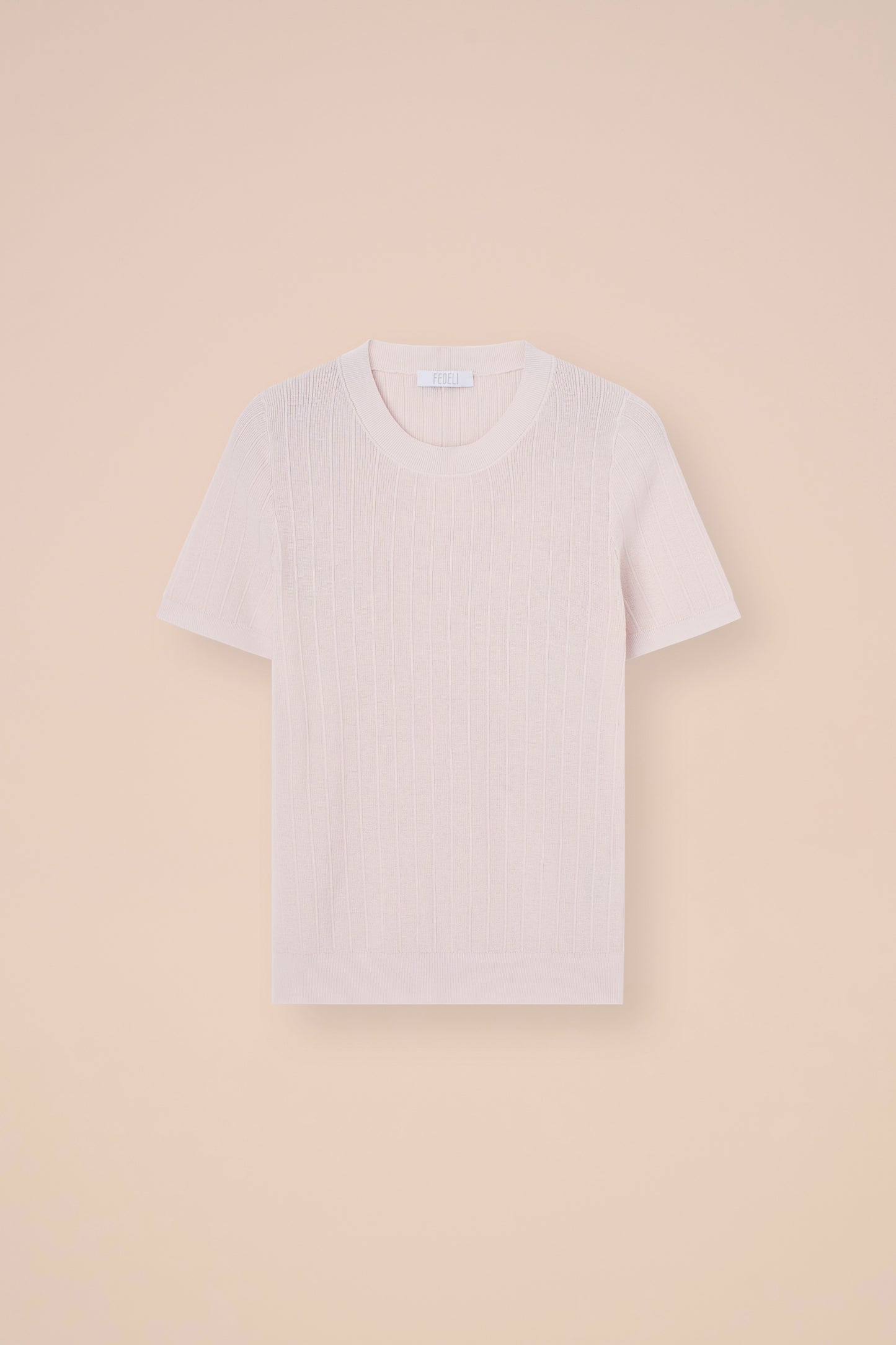 Tate T-shirt in maglia di cotone - STEELBLUE