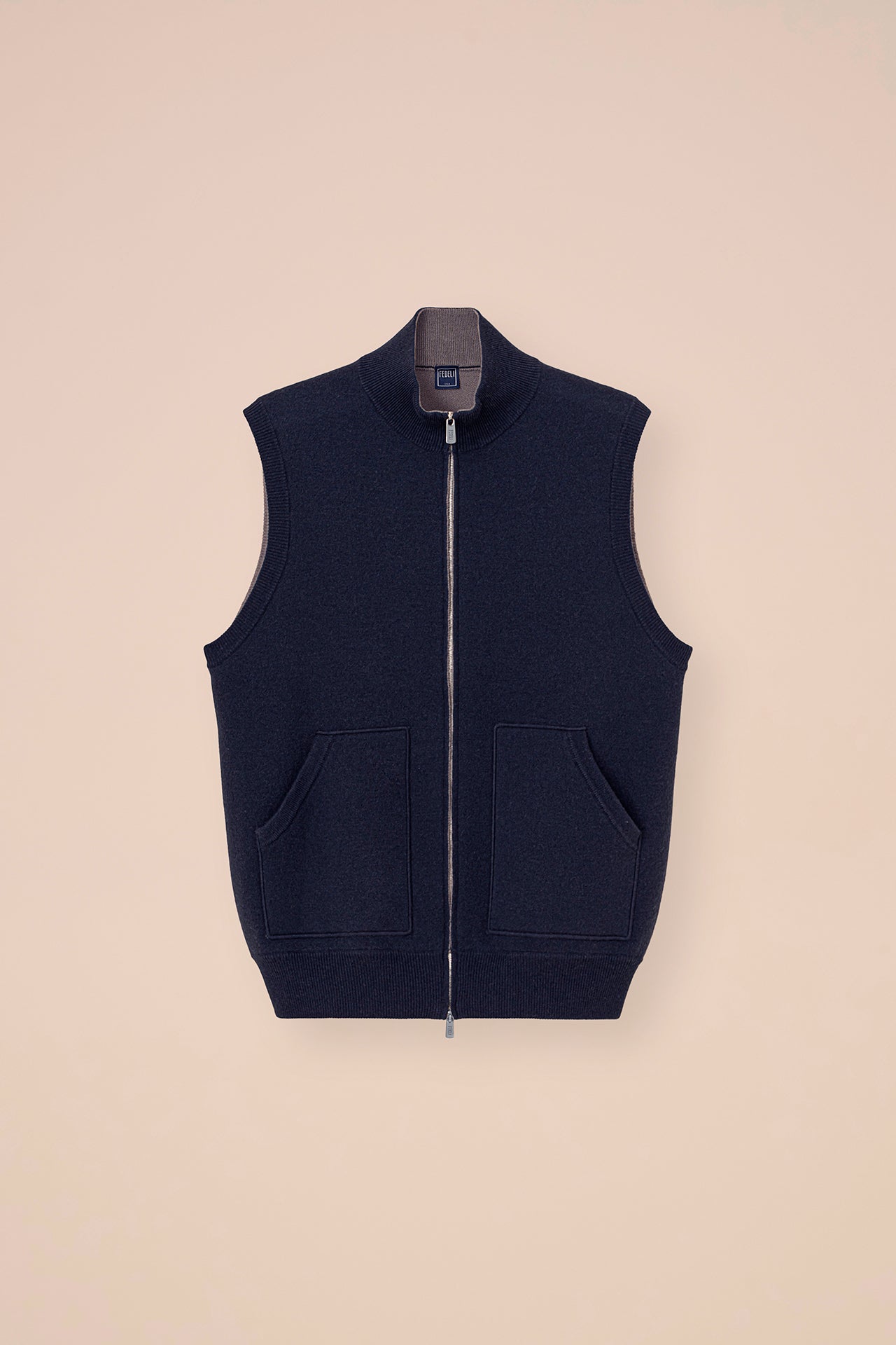 Stan Cashmere Sleveless Vest - STORM