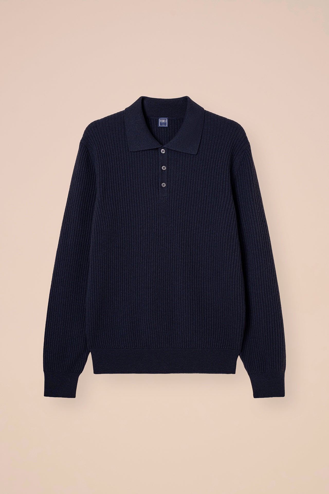 Spider polo in maglia di cashmere - MERLOT