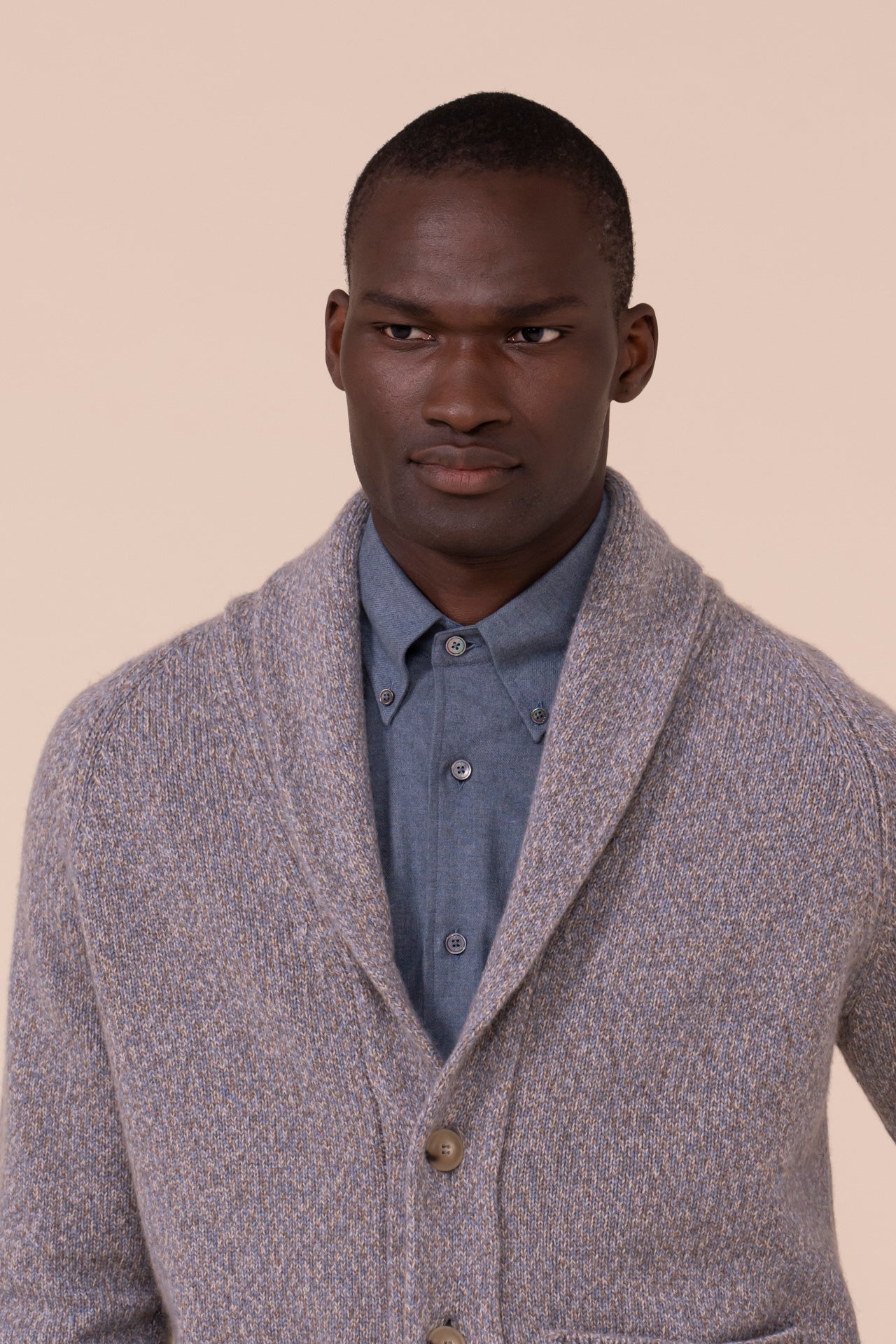 Baita Marl cardigan in cashmere con bottoni - WAVE