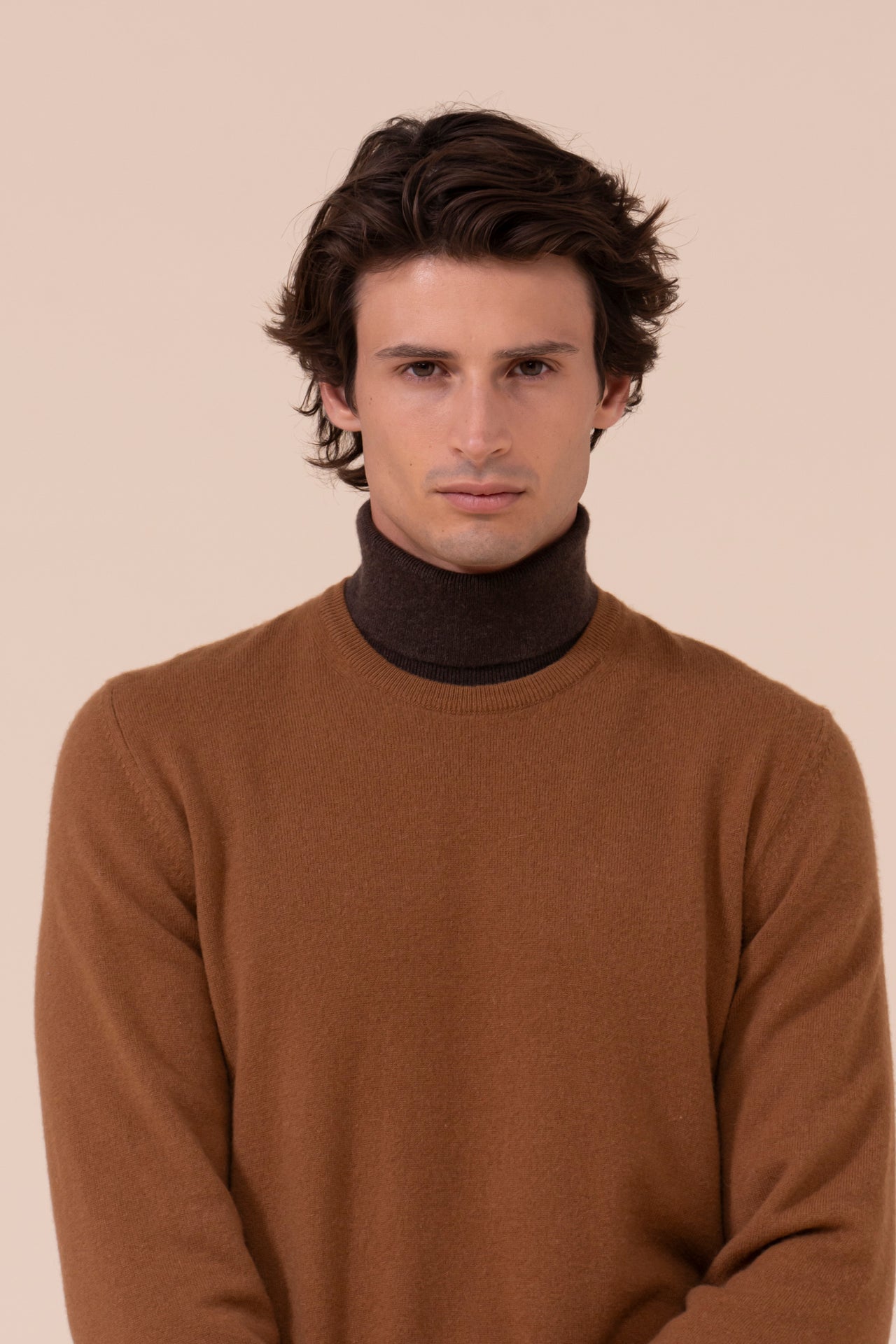 Argentina maglia girocollo in vicuña - SIENNA