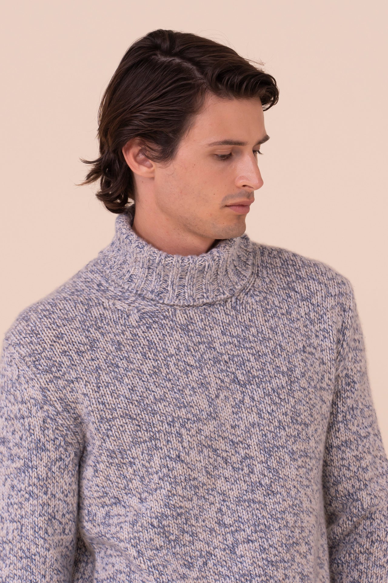 Derby Cashmere Seven Colors Turtleneck - ICE