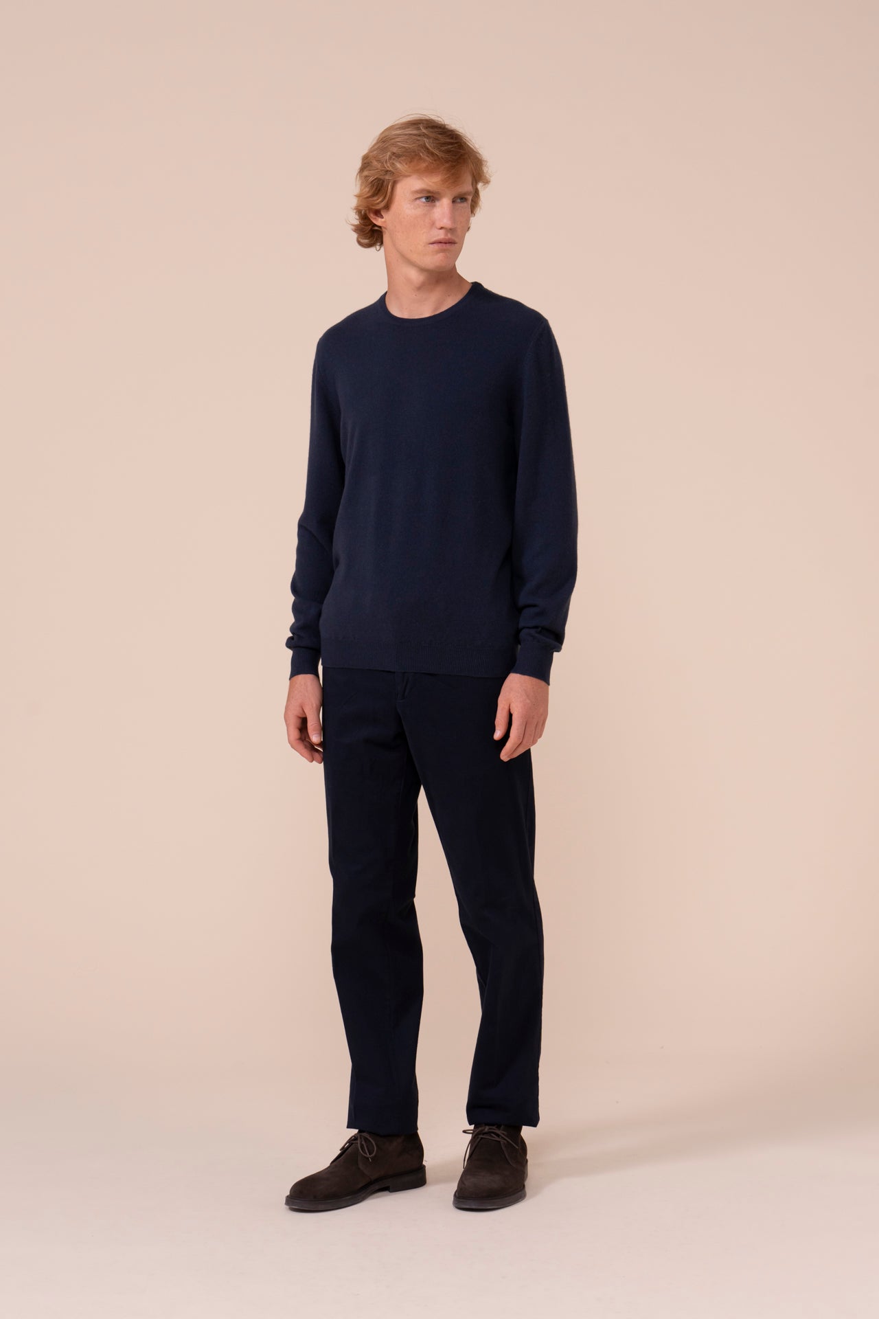 Argentina slim maglia girocollo in cashmere - STORM