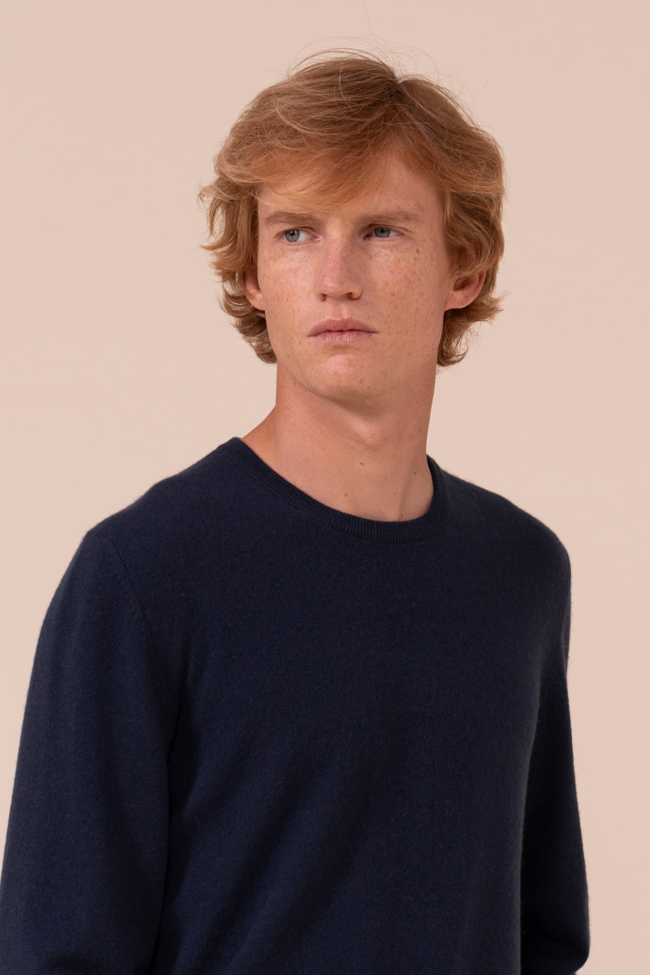 Argentina slim maglia girocollo in cashmere - STORM