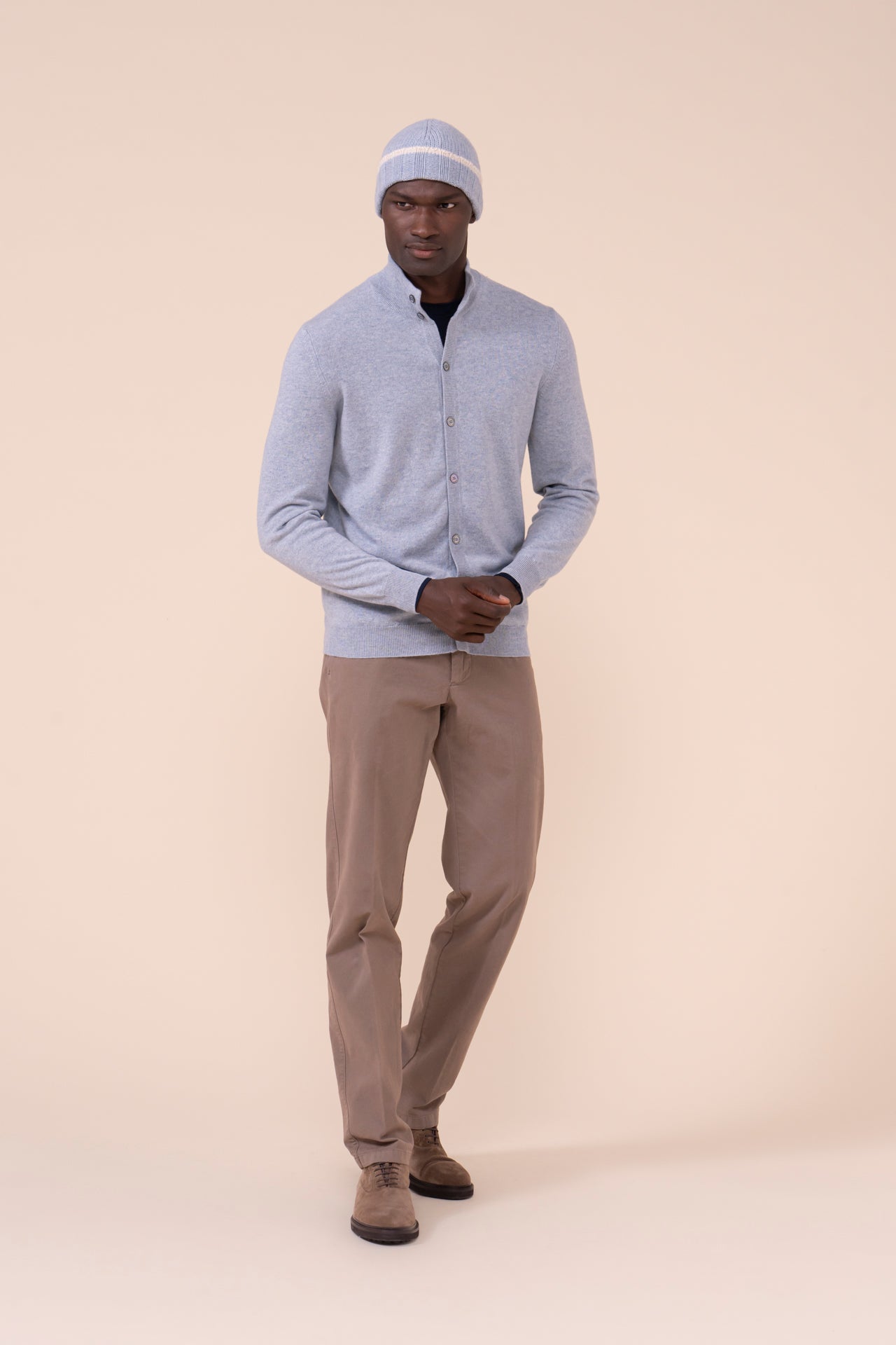 Favonius cardigan in cashmere con bottoni - WAVEMELANGE