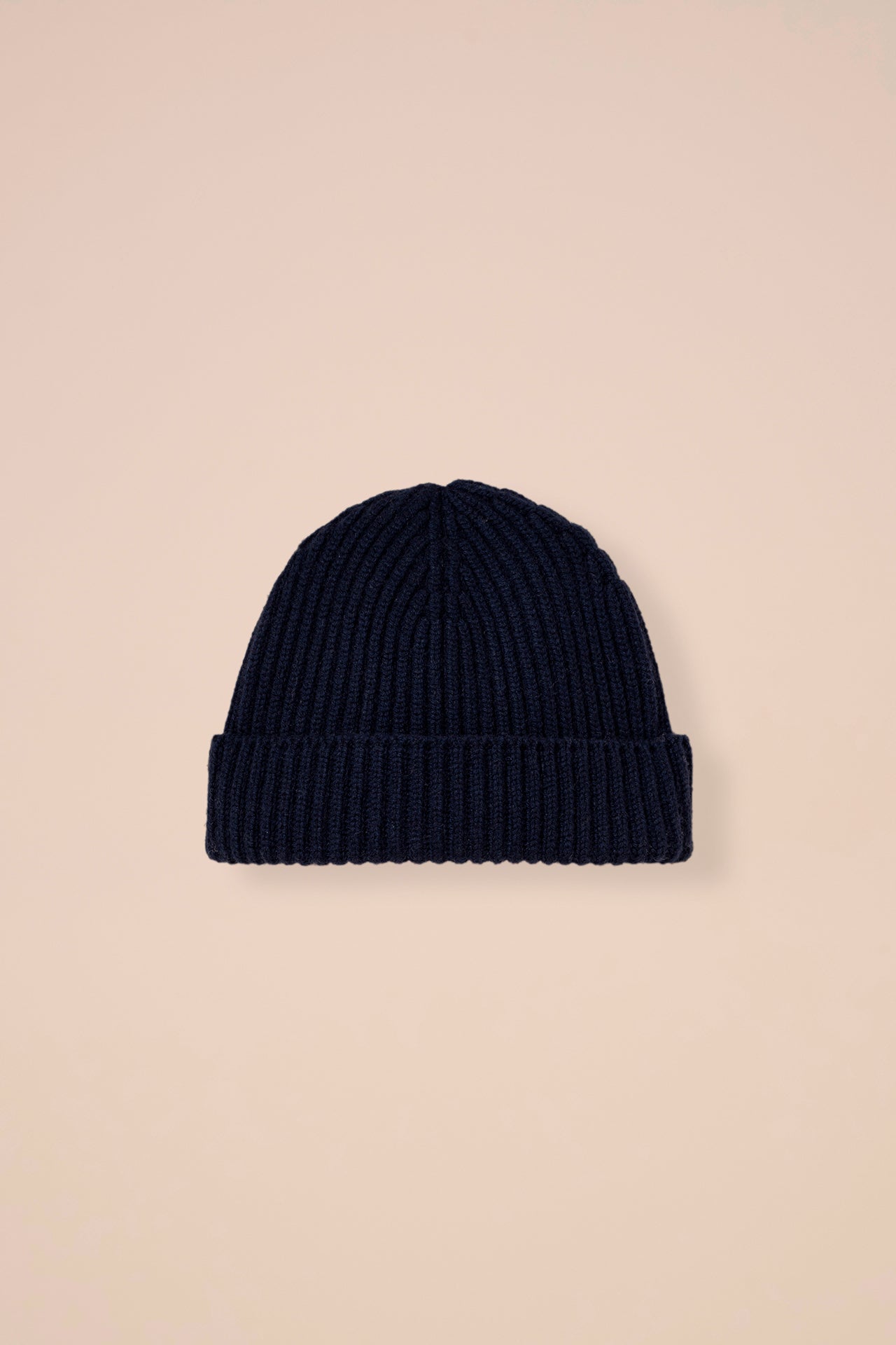 Alfredo cappello in maglia di cashmere - MIDNIGHTBLUE