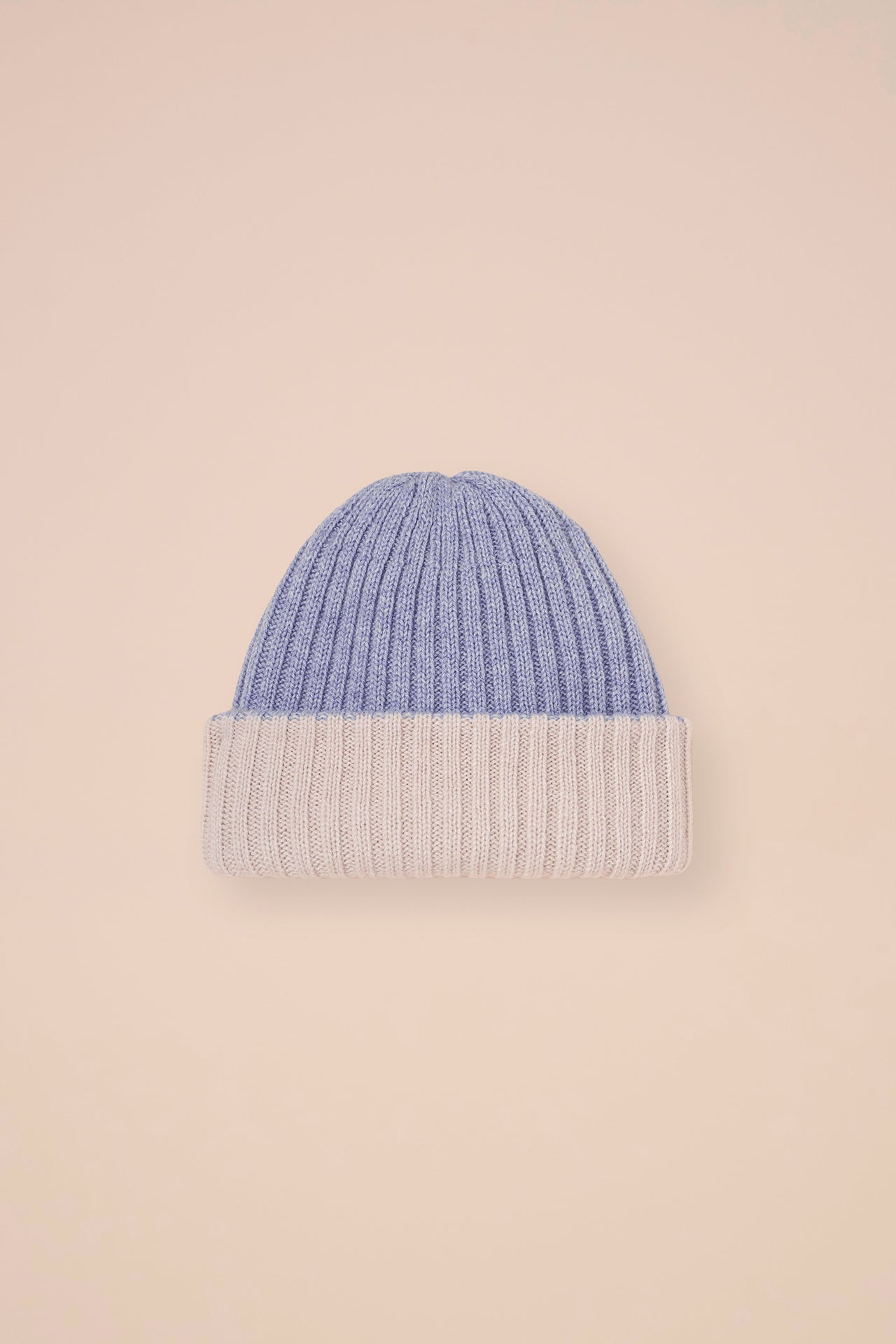 Double Cashmere Beanie - Bicolor - OLIVEGREENMELANGE