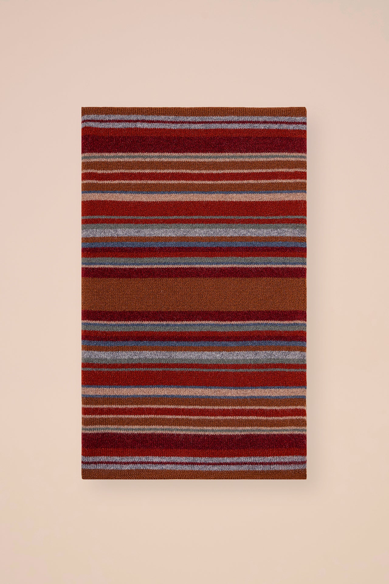 Multicolor Cashmere Scarf - MERLOT