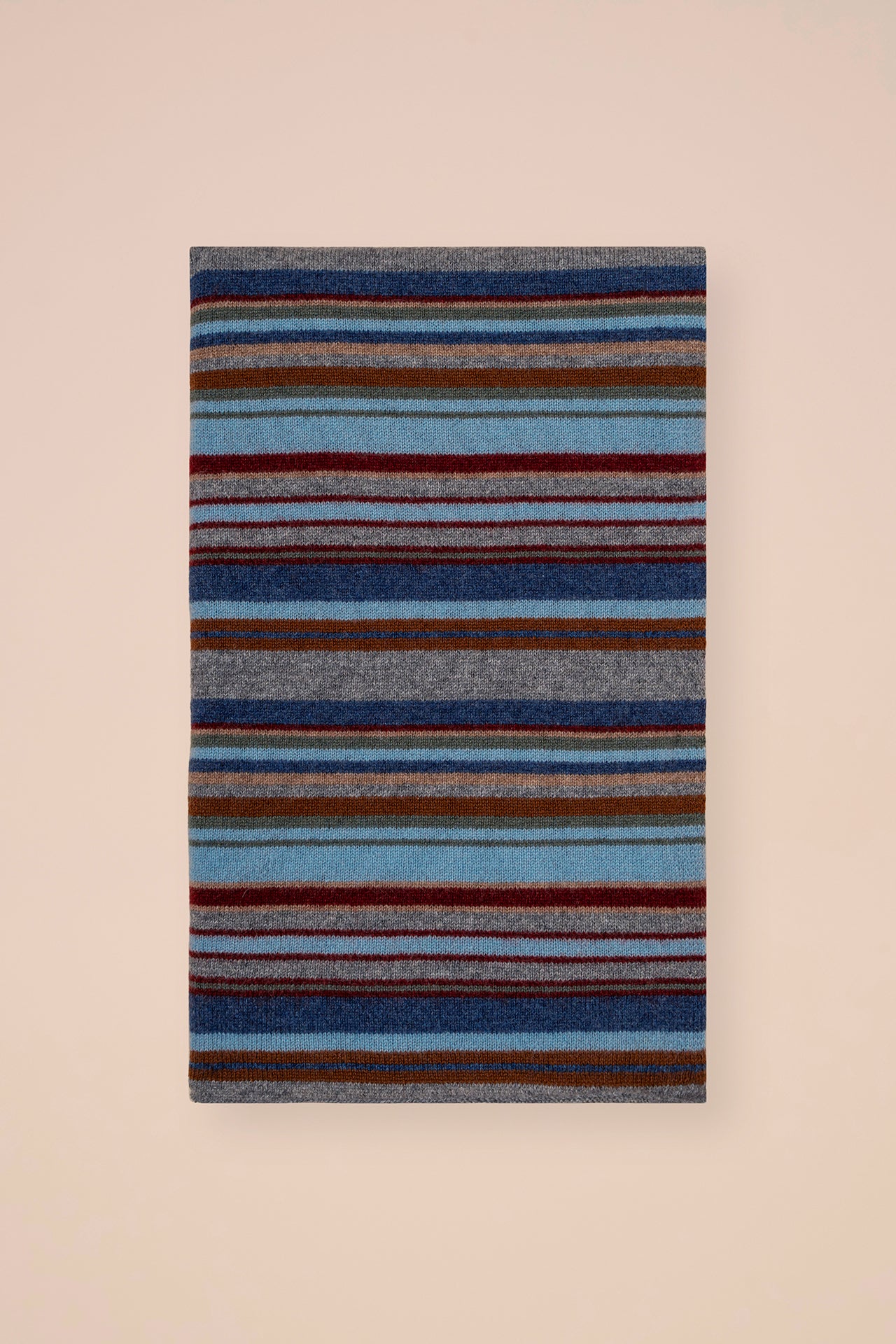 Multicolor Cashmere Scarf - MERLOT