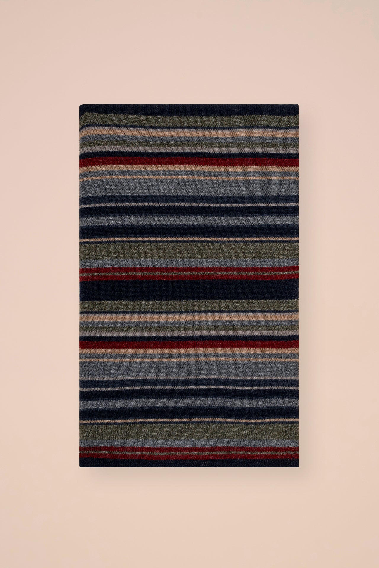 Multicolor Cashmere Scarf - MERLOT