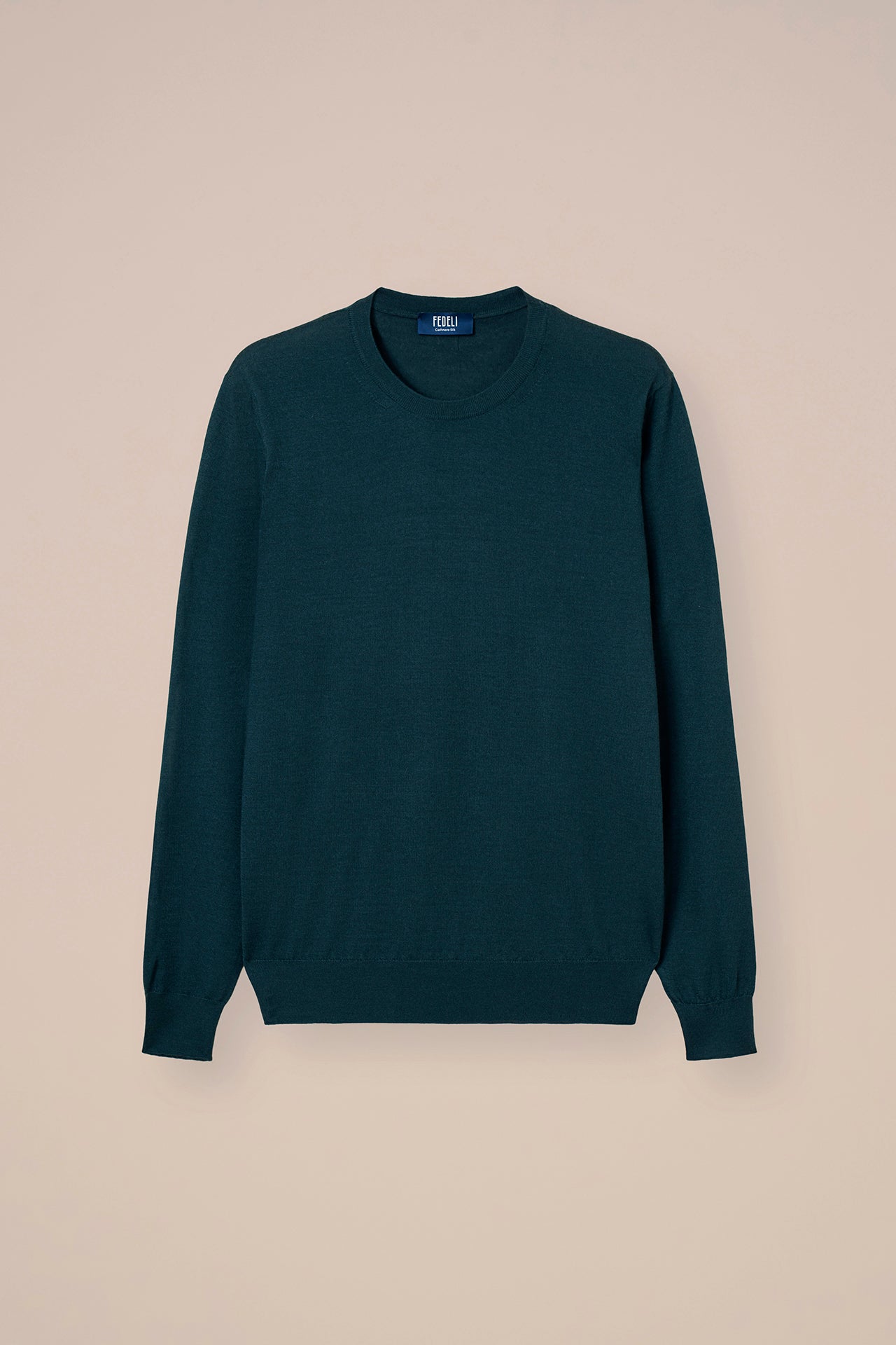 Argentina girocollo in cashmere e seta - DENIM