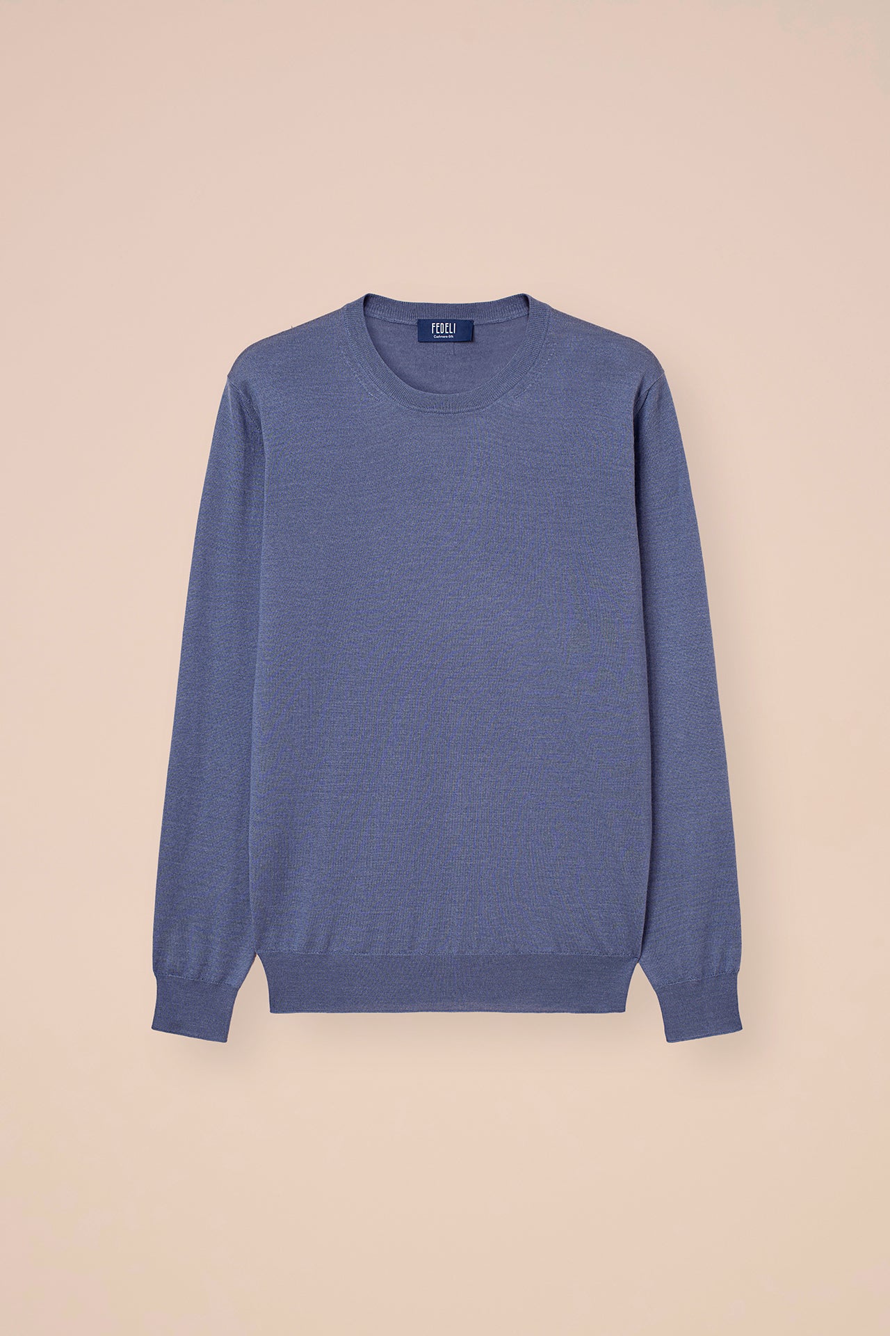 Argentina girocollo in cashmere e seta - DENIM