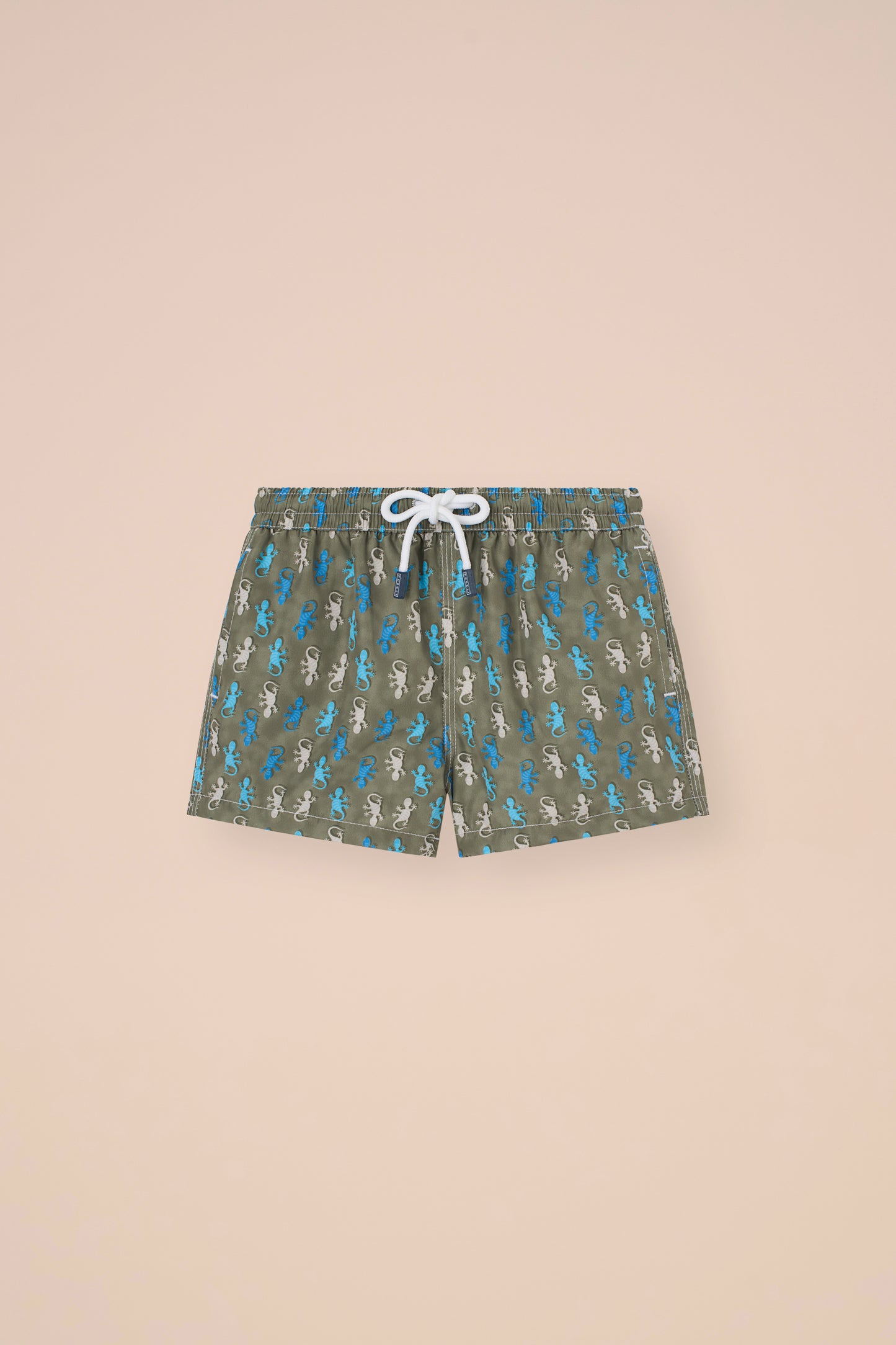 Madeira Kid Swim Trunks - 6-8 years - Gecko Pattern - DENIM