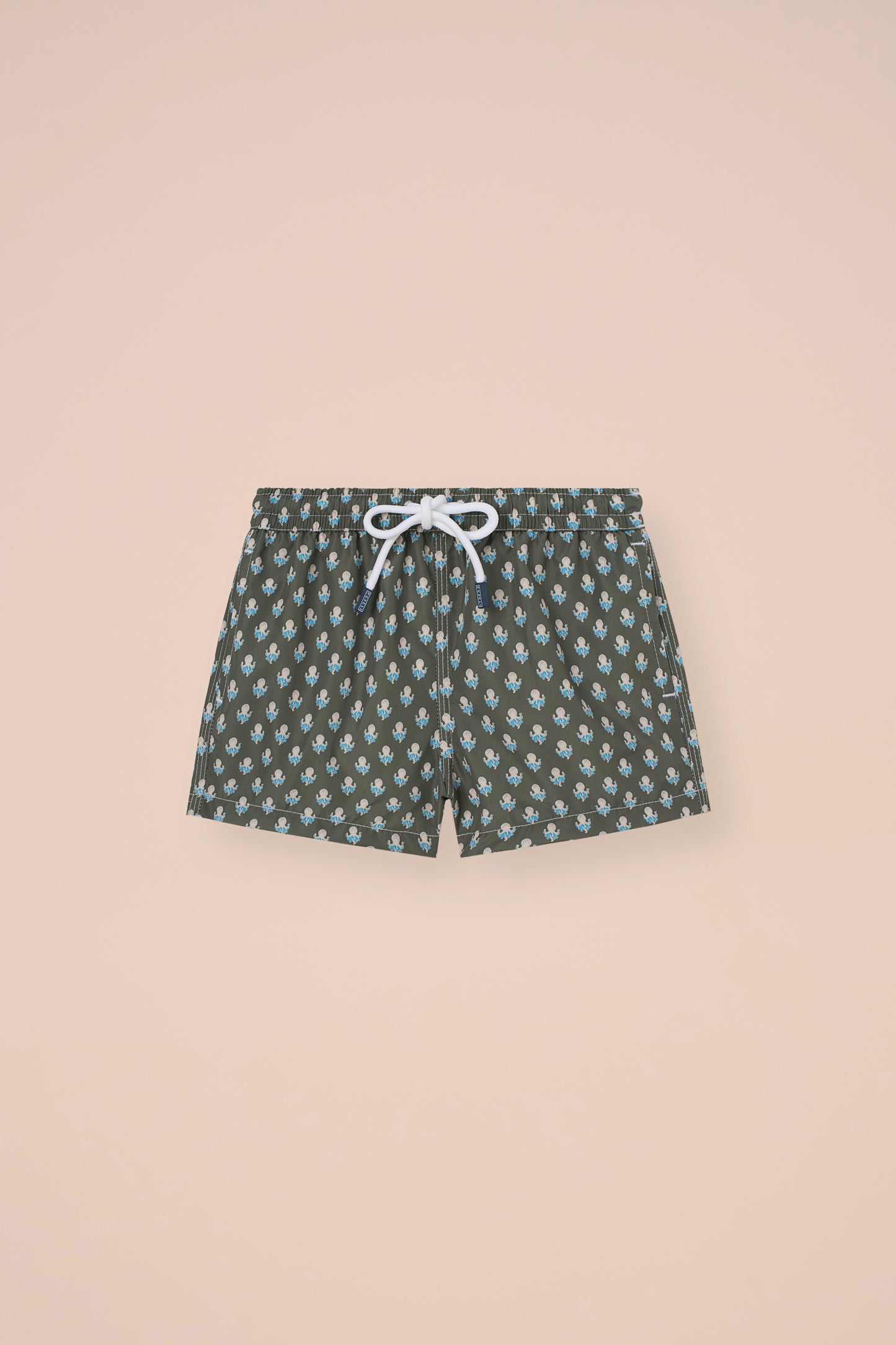 Madeira Kid Swim Trunks - 6-8 years - Octopus Pattern - DARKPACIFICBLUE