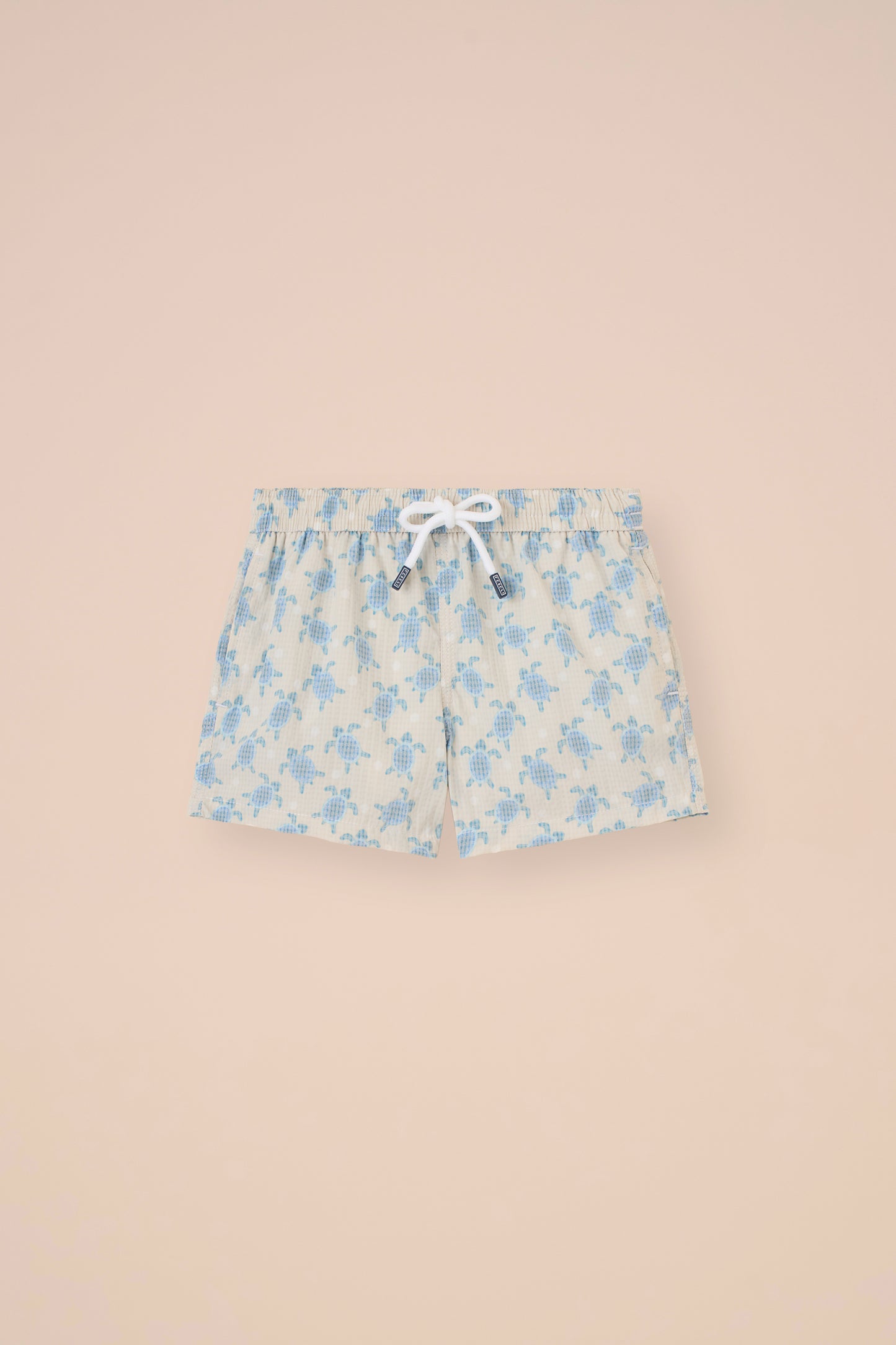 Madeira Kid Sakar Swim Trunk - 2-4 years - Turtles Pattern - DEEPSKYBLUE